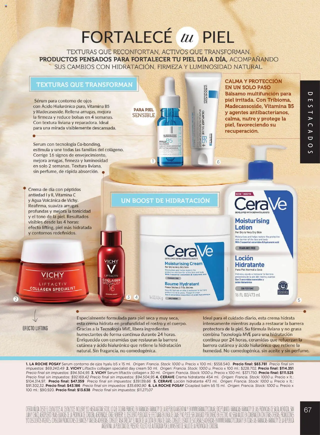Farmacity catálogo │ válido desde el 03.06.2025 | Página: 67 | Productos: Body, Agua, Bálsamo, Crema