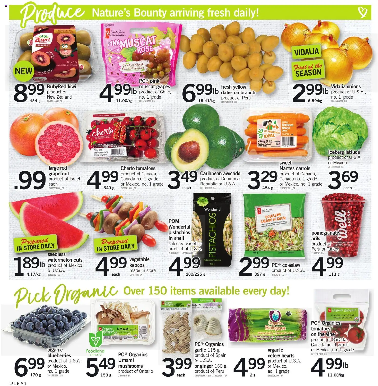 Loblaws flyer valid from 23.04.2026 | Page: 2 | Products: Kiwi, Turkey, Tomatoes