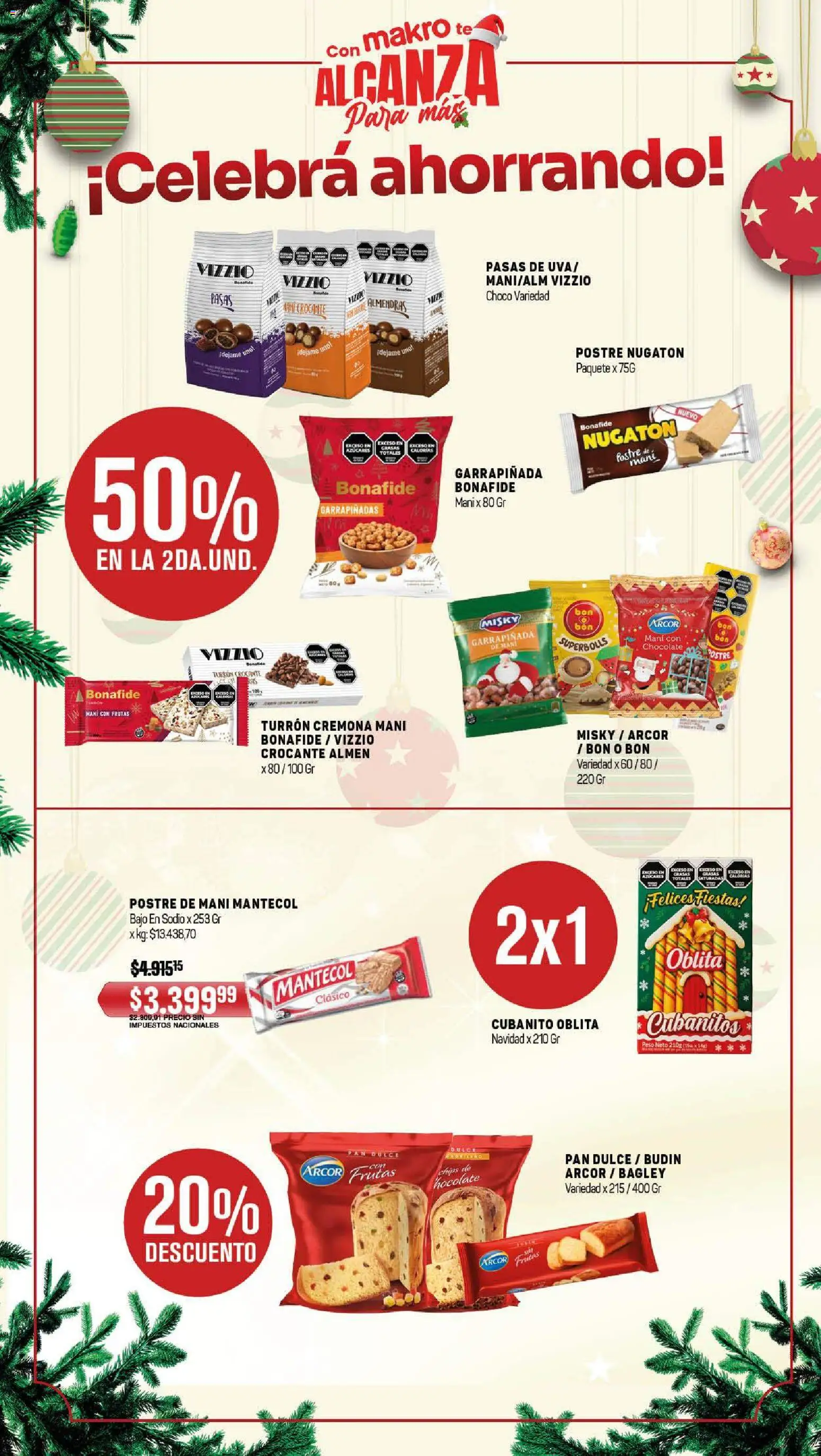 Makro ofertas │ válido desde el 18.12.2025 | Página: 3 | Productos: Peso, Mani, Pan, Chocolate