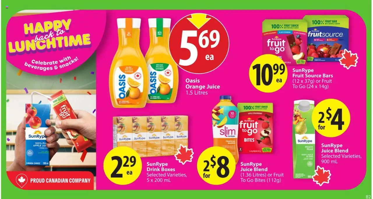 Save on foods flyer valid from 11.09.2025 | Page: 18 | Products: Juice