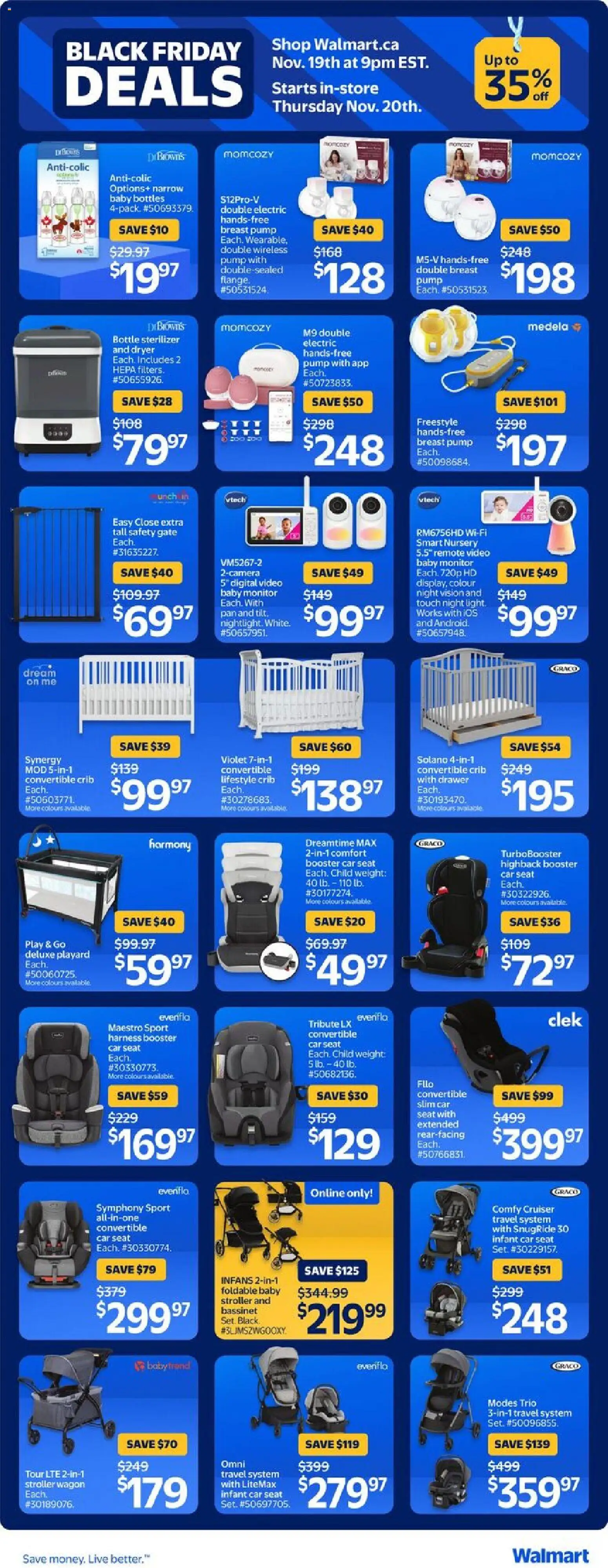 Walmart flyer valid from 19.11.2025 | Page: 11 | Products: Monitor, Video, Dryer