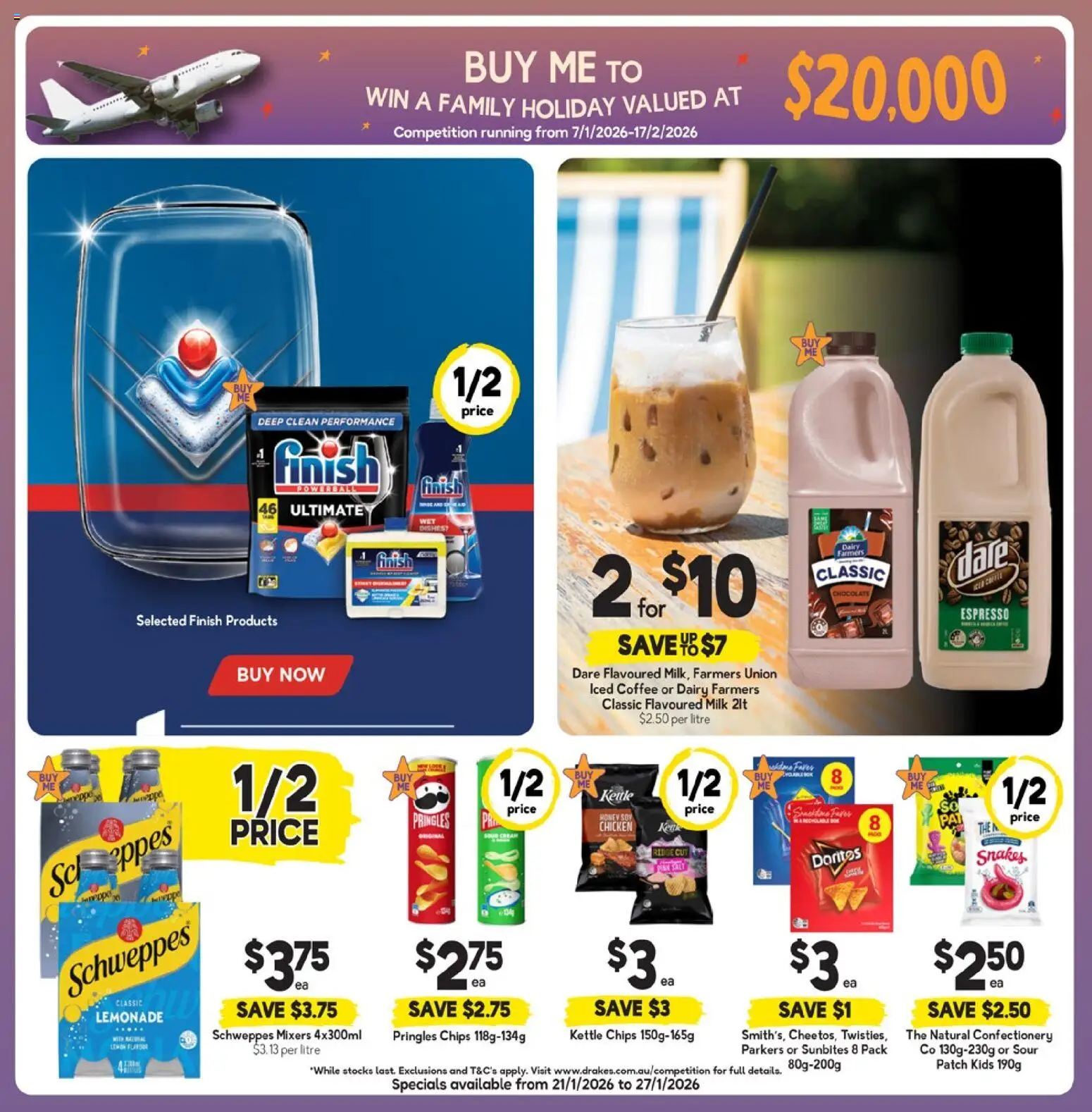 Drakes catalogue - valid from 21.01.2026 | Page: 3 | Products: Milk, Dairy, Chips, Kettle