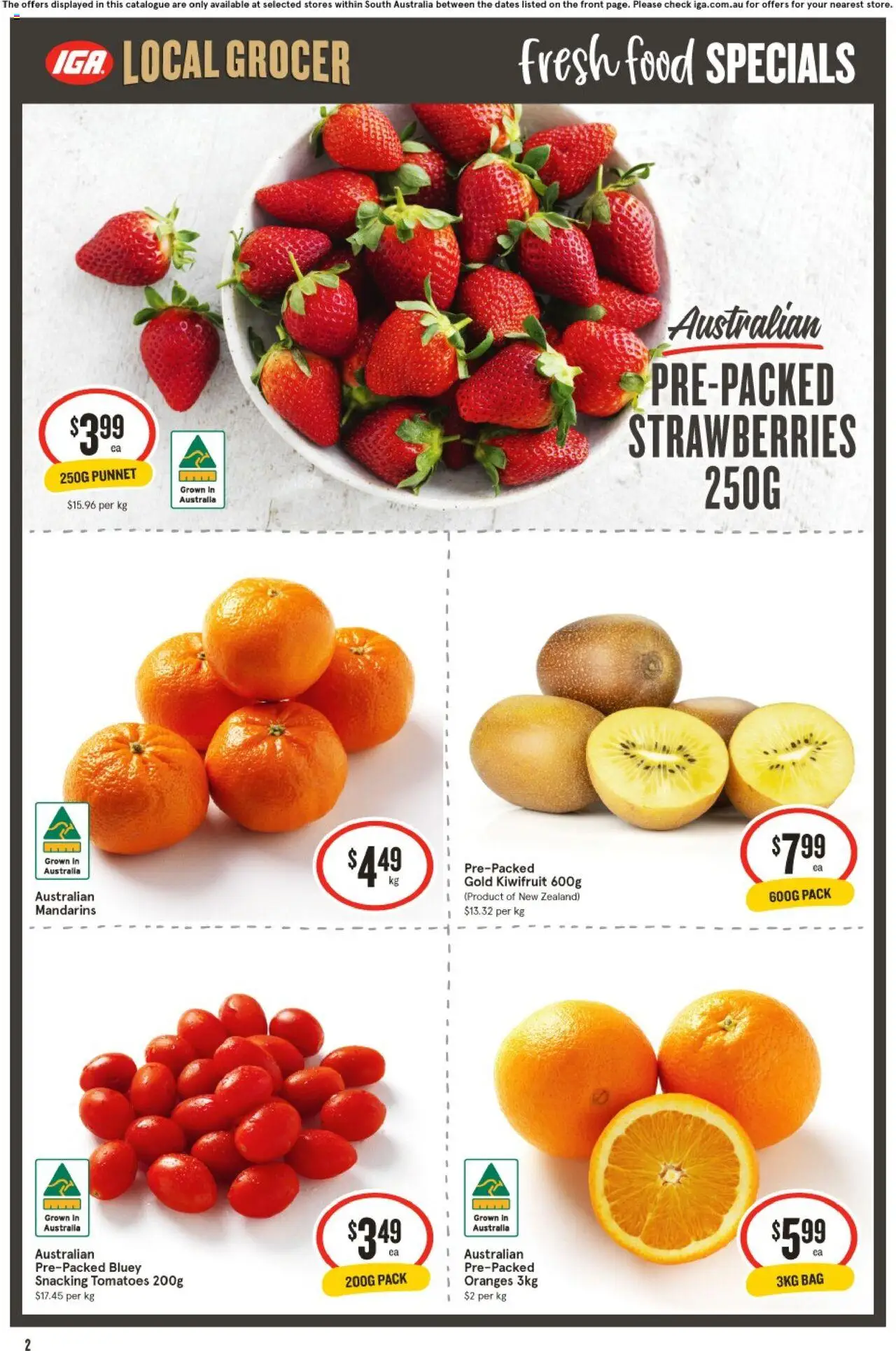 IGA catalogue - valid from 27.08.2025 | Page: 2 | Products: Milk, Dairy, Rice, Fountain