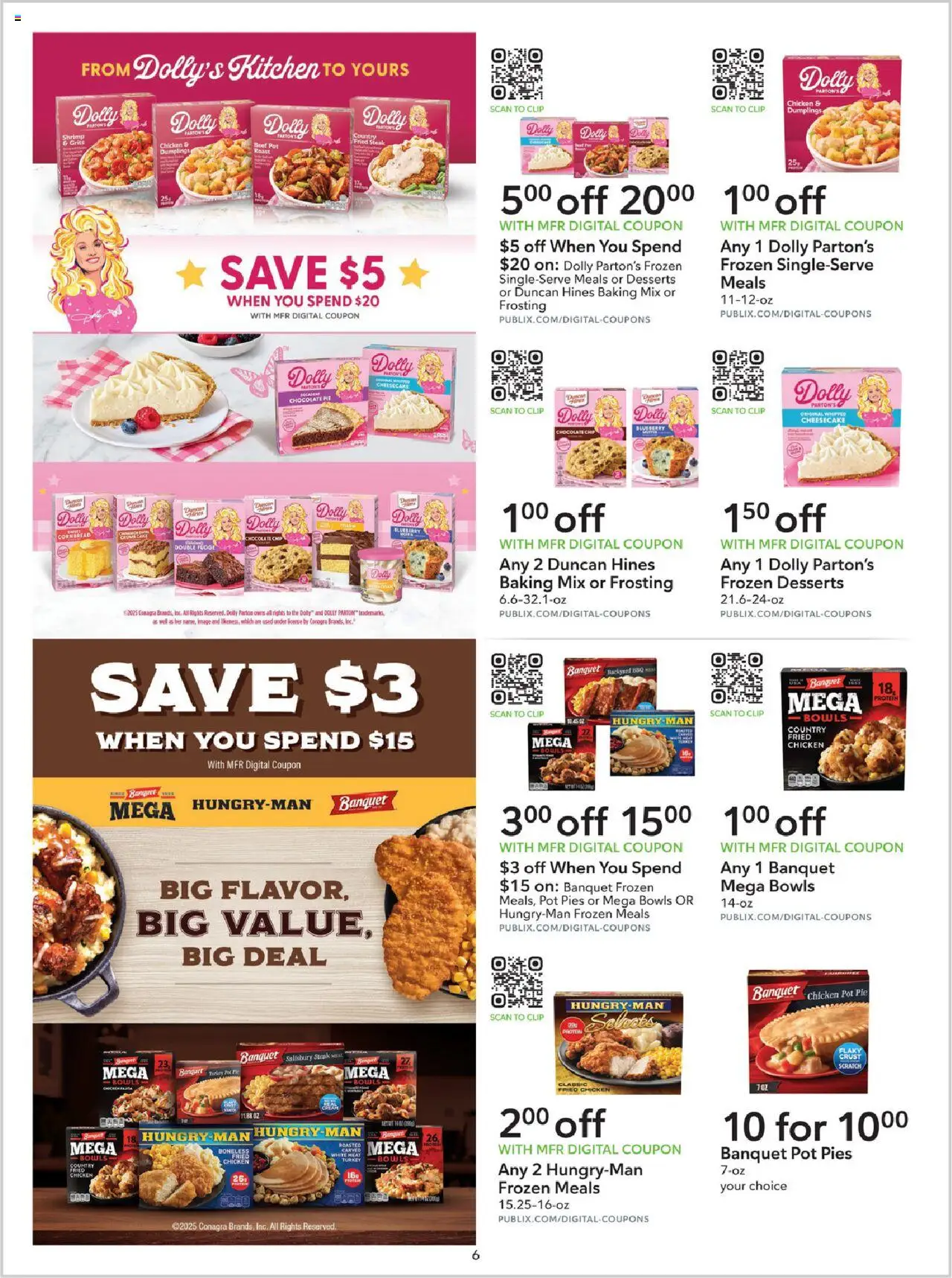 Publix Extra Savings - valid from 09.08.2025 | Page: 6 | Products: Clip, Chocolate, Chocolate Chip, Cheesecake