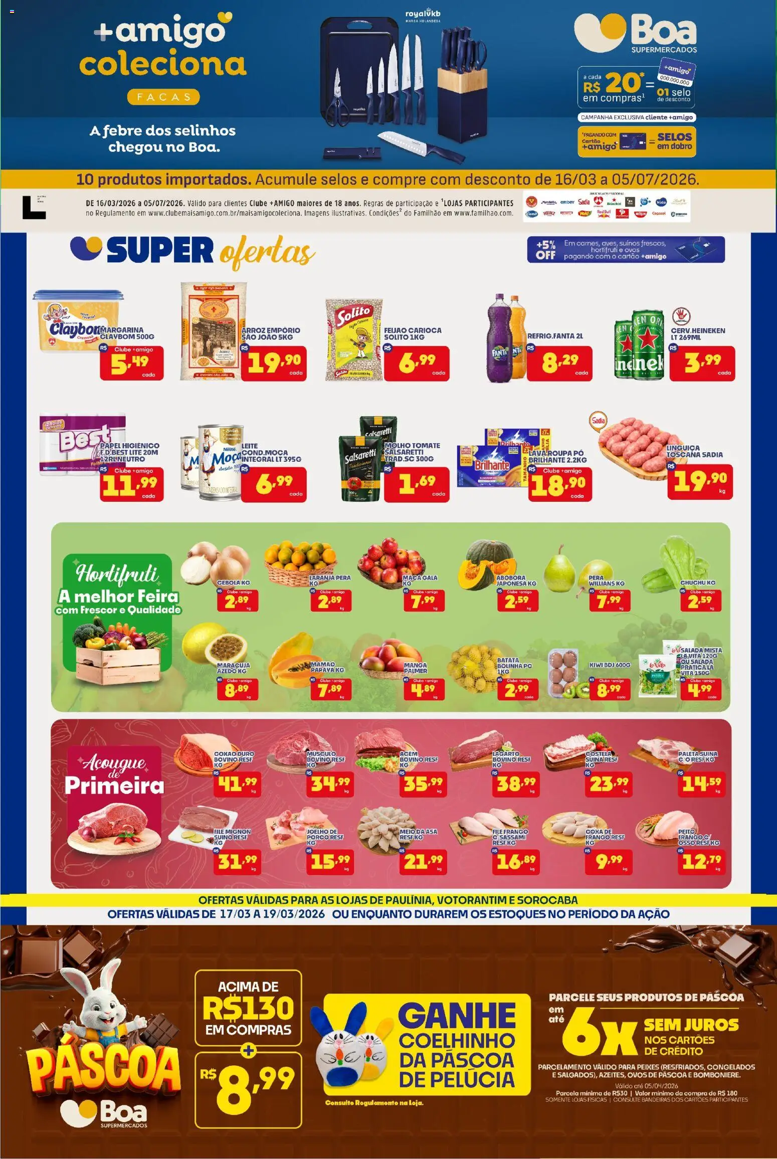 Boa Supermercados Folheto - válido de 17.03.2026 | Página: 1 | Produtos: Pera, Chuchu, Cebola, PC