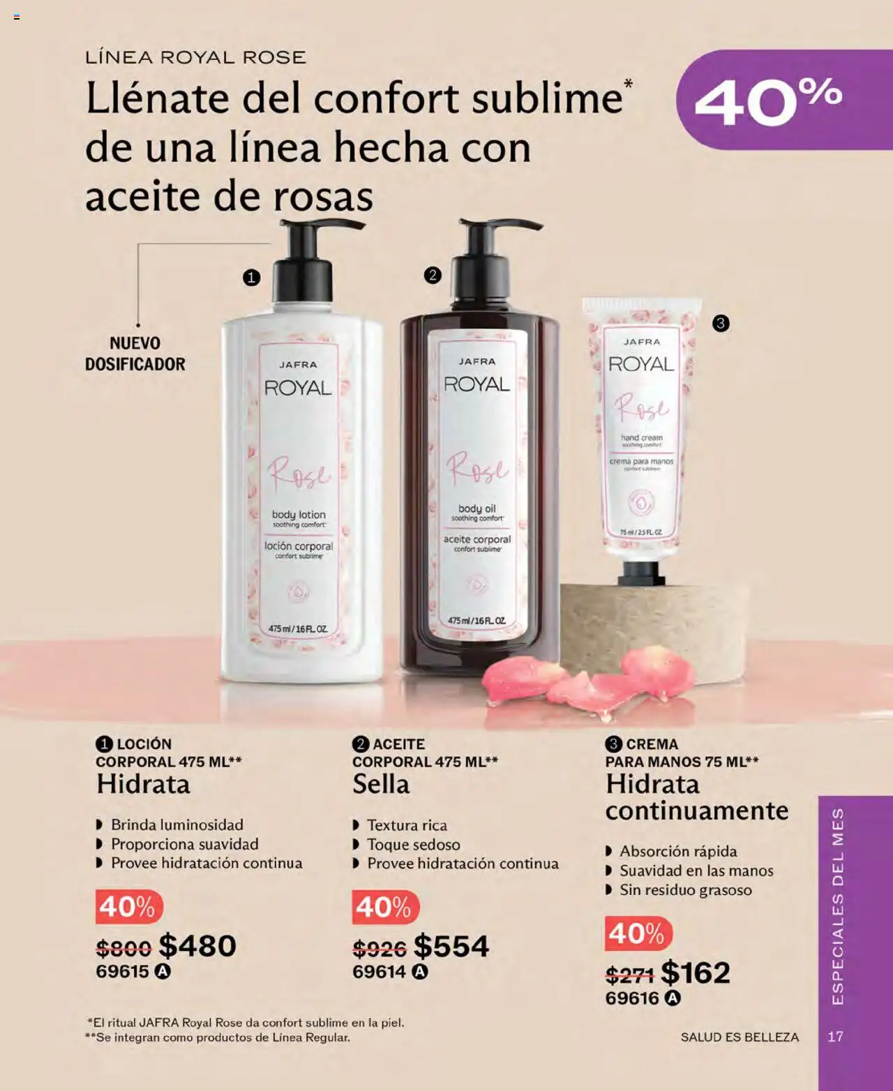 Nuevas ofertas de JAFRA válidas en toda la República Mexicana desde el 01.08.2025. ¡Encuentra las mejores ofertas en JAFRA - Catálogo! | Página: 17 | Productos: Crema, Loción, Body, Crema corporal