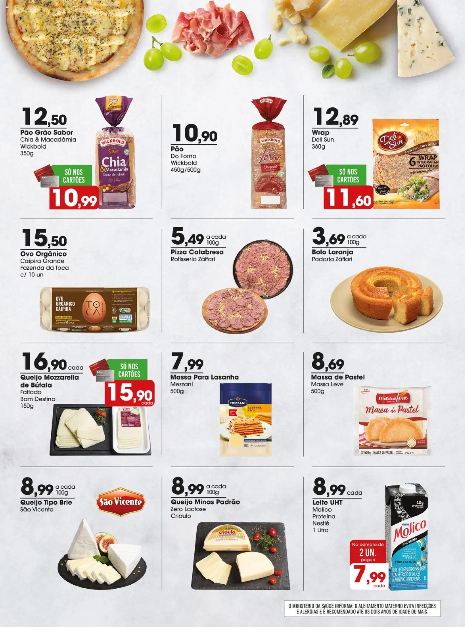 Zaffari Folheto - válido de 06.01.2026 | Página: 8 | Produtos: Macadâmia, Chia, Leite, Ovos