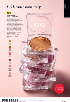 Preview of Avon weekly ads valid from 11.03.2026 | Page: 93 | Products: Powder, Blush, Eyeshadow, Melon