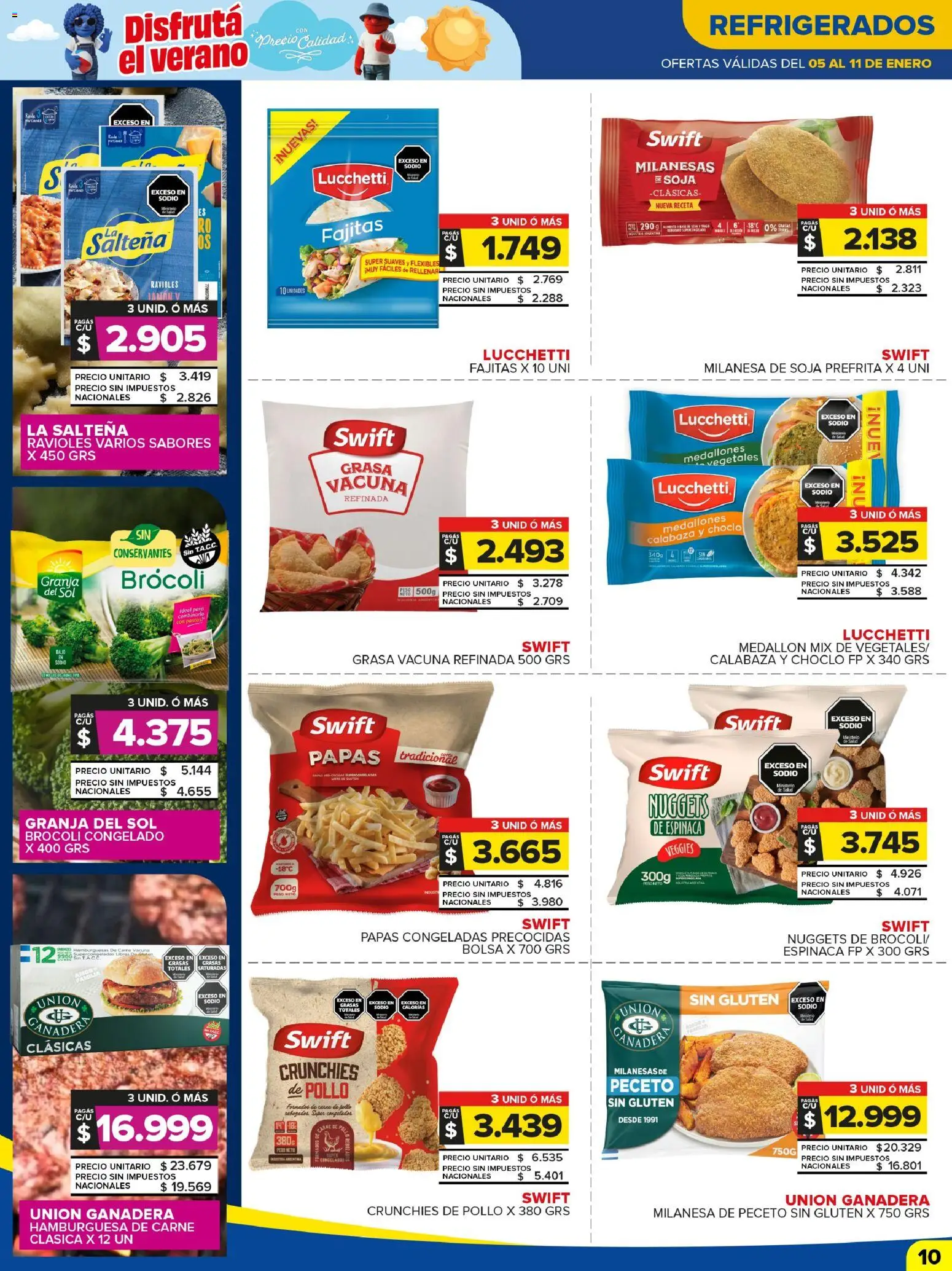 Carrefour Maxi catálogo │ válido desde el 05.01.2026 | Página: 11 | Productos: Pollo, Milanesa, Ravioles, Espinaca