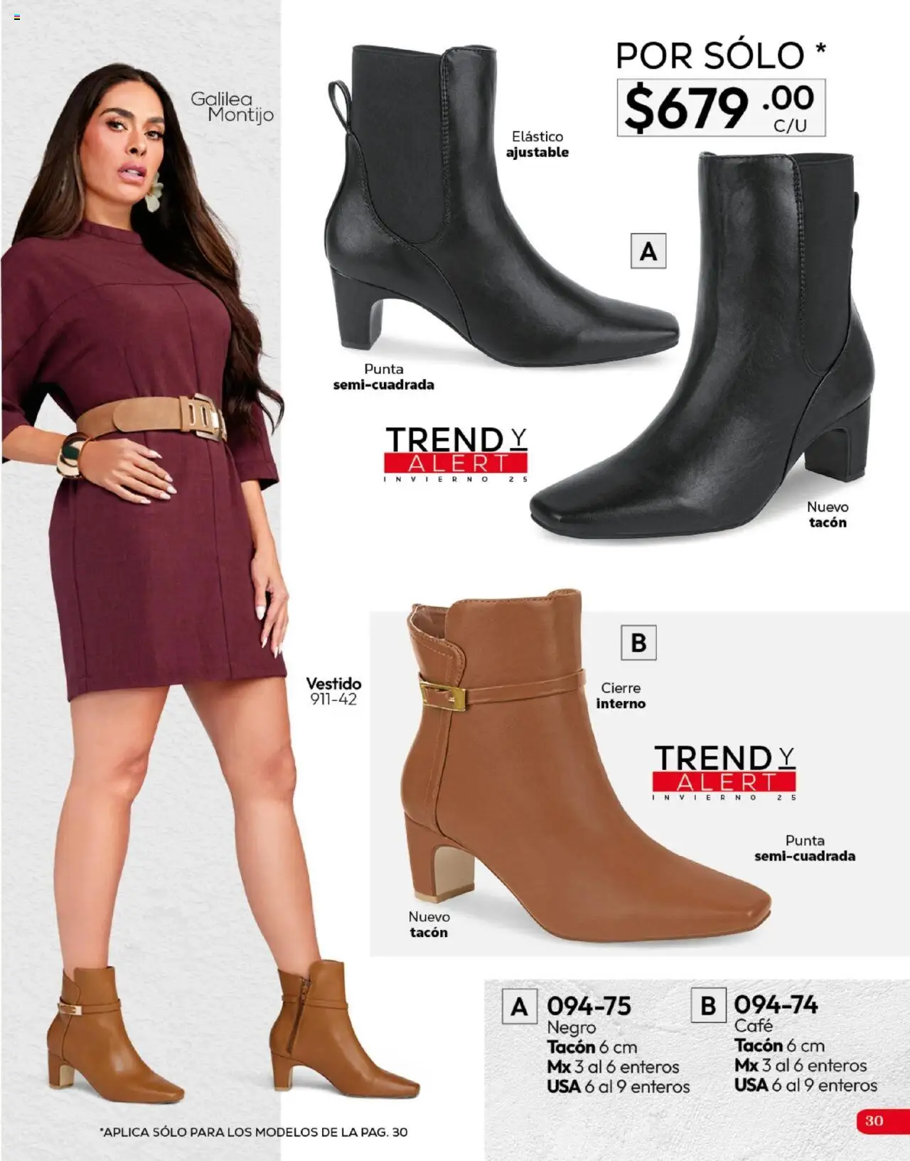 Nuevas ofertas de Cklass válidas en toda la República Mexicana desde el 16.09.2025. ¡Encuentra las mejores ofertas en Cklass - Catálogo Invierno Calzado! | Página: 31 | Productos: Café, Vestido