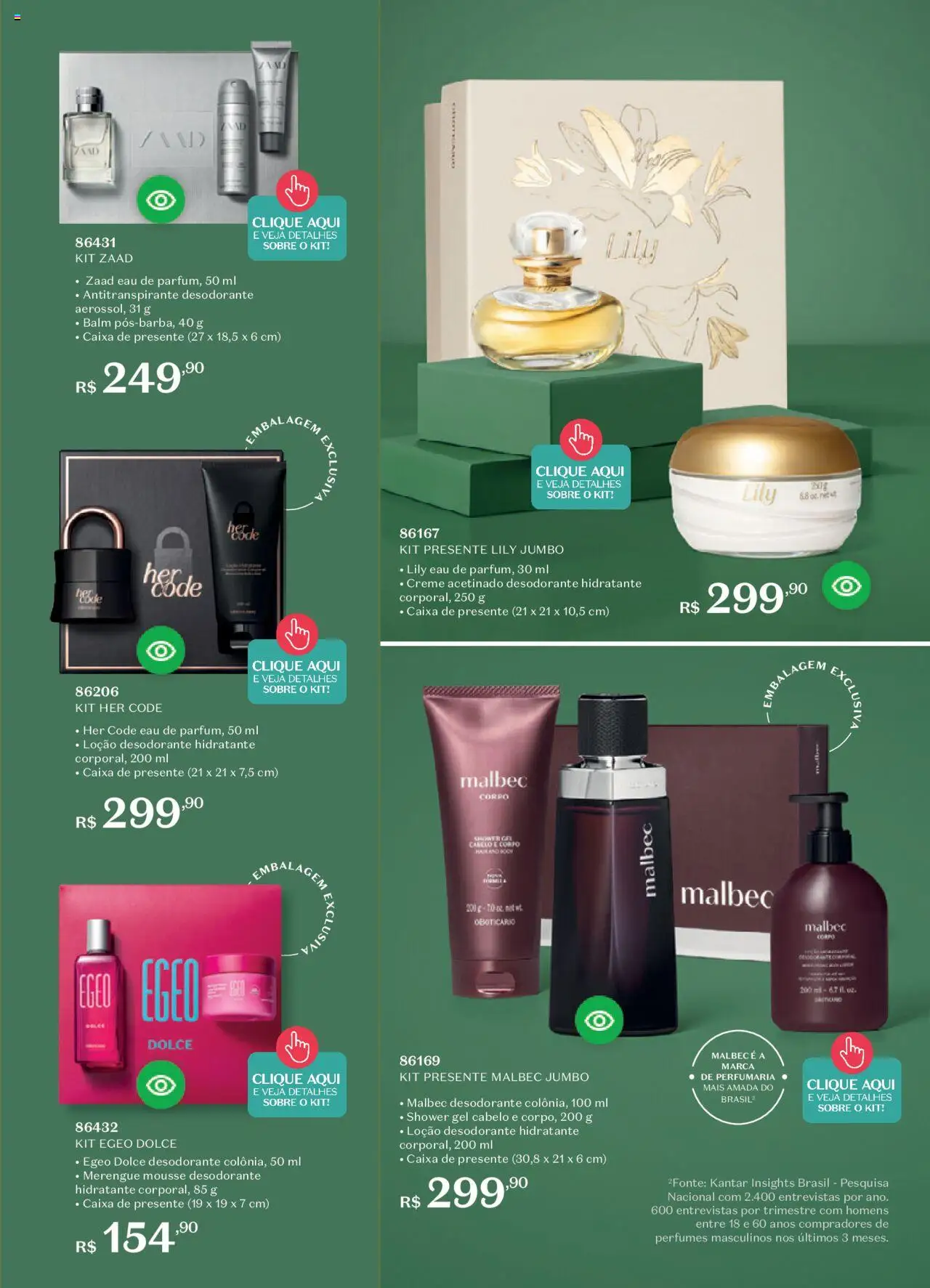 O Boticário Folheto - válido de 01.09.2025 | Página: 190 | Produtos: Mousse, Desodorante, Creme, Perfumes
