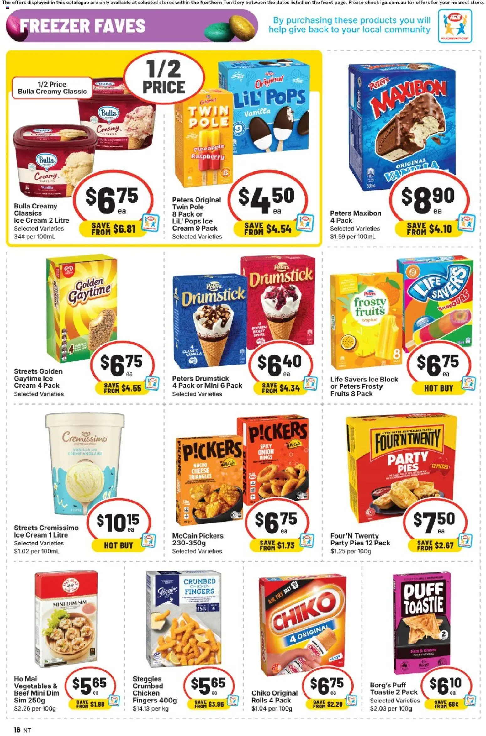 IGA catalogue - valid from 18.03.2026 | Page: 12 | Products: Chicken, Pineapple, Fruits, Pies