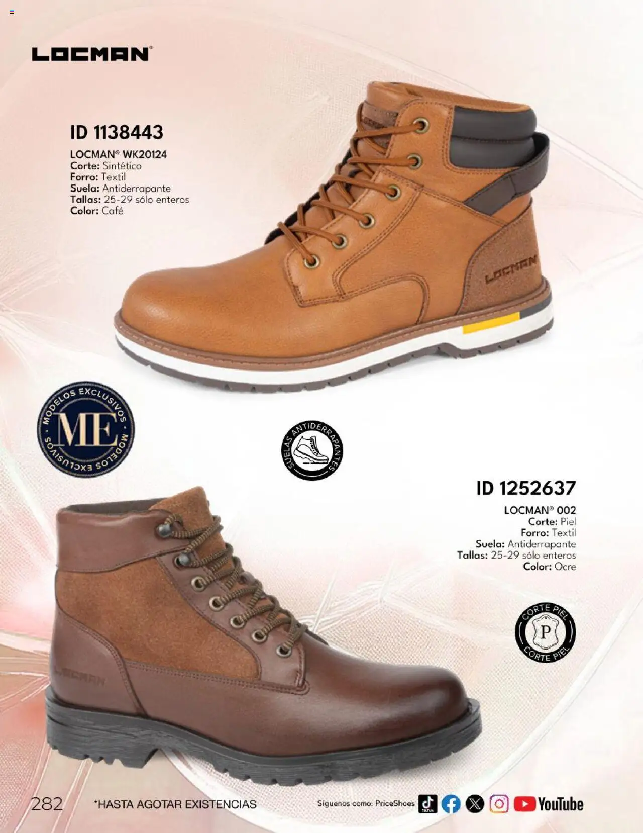 Nuevas ofertas de Price Shoes válidas en toda la República Mexicana desde el 26.06.2025. ¡Encuentra las mejores ofertas en Price Shoes catálogo Botas ! | Página: 282 | Productos: Café