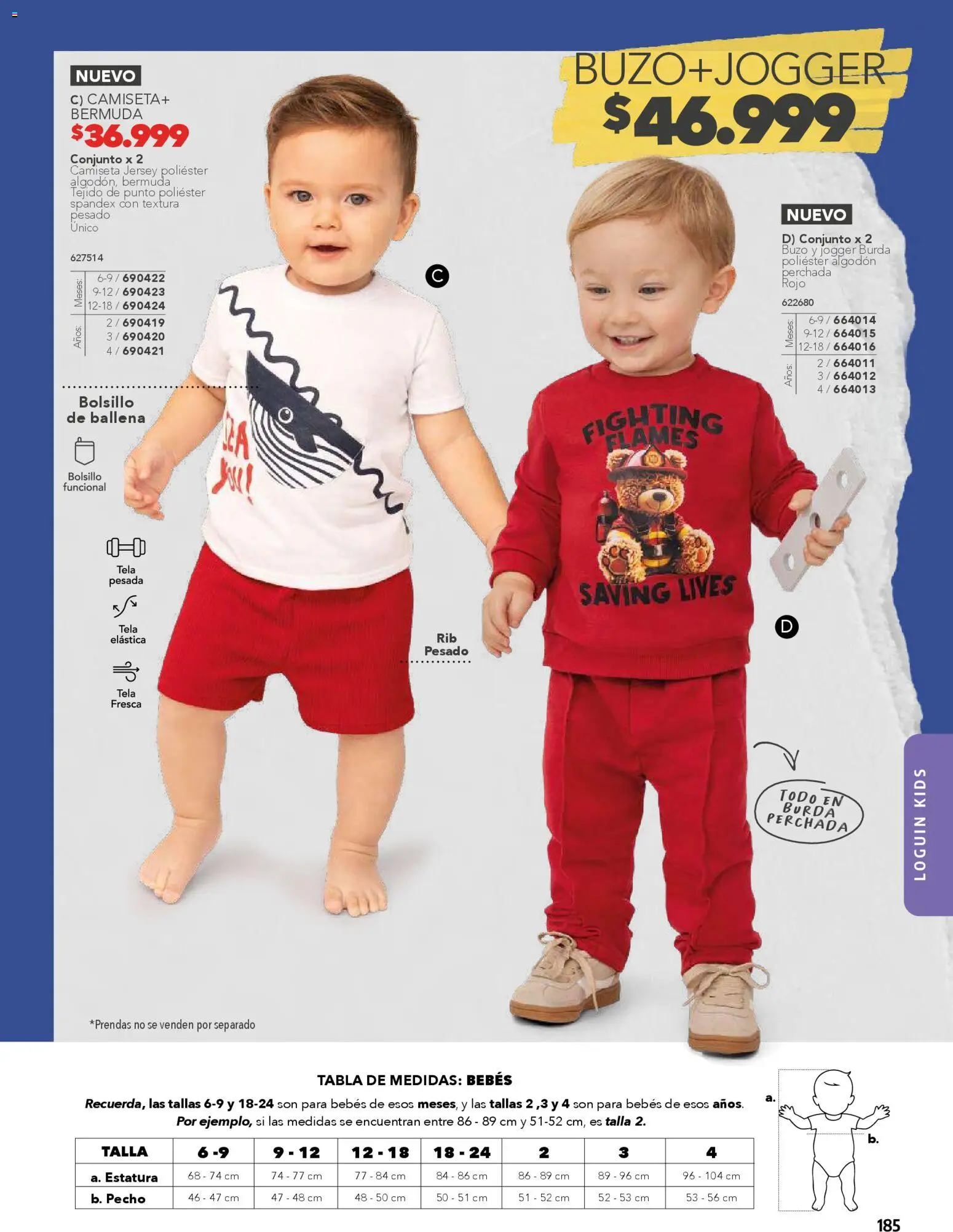 Pacifika revista - valida desde el 01.02.2026 | Página: 185 | Productos: Bermuda, Buzo, Camiseta, Conjunto