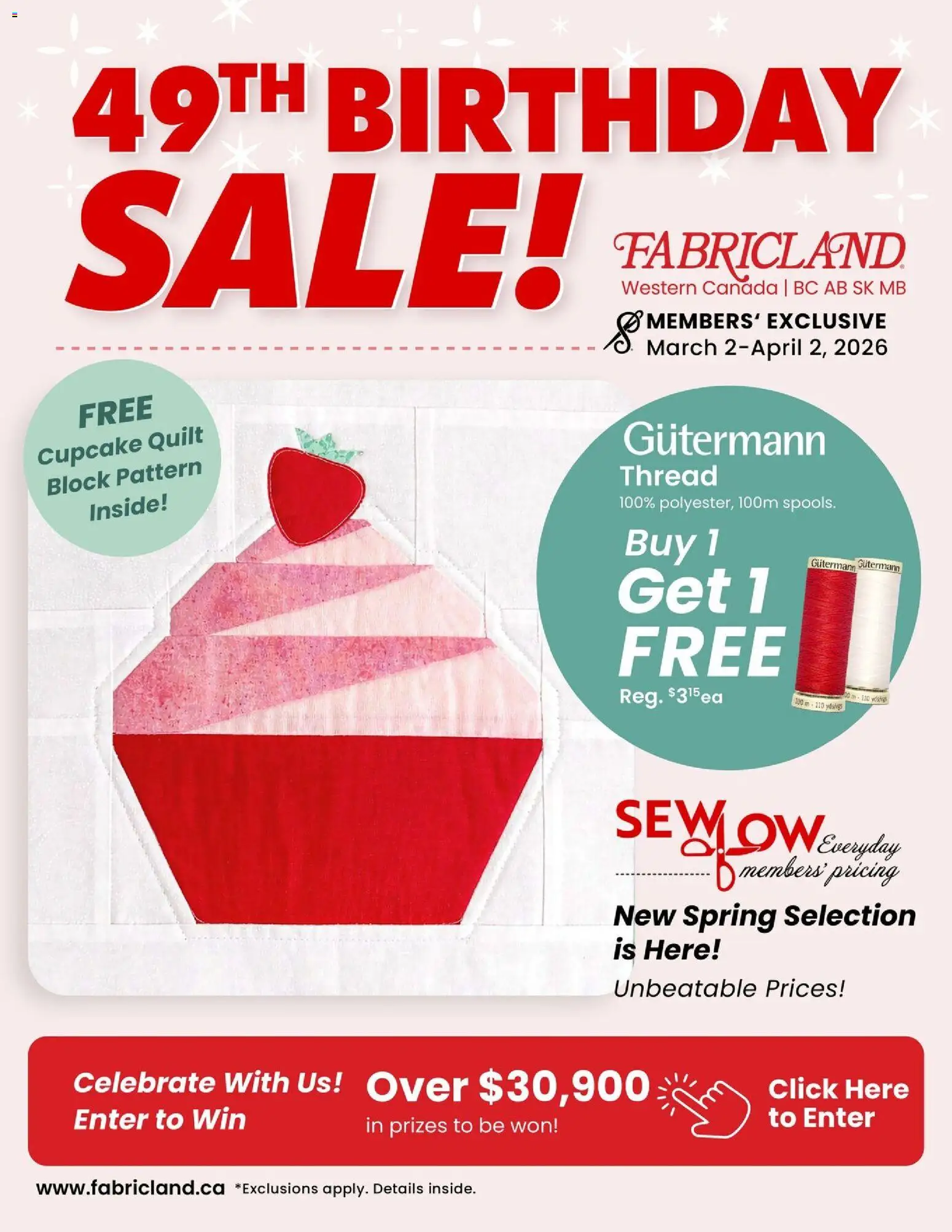 Fabricland flyer valid from 02.03.2026 | Page: 1