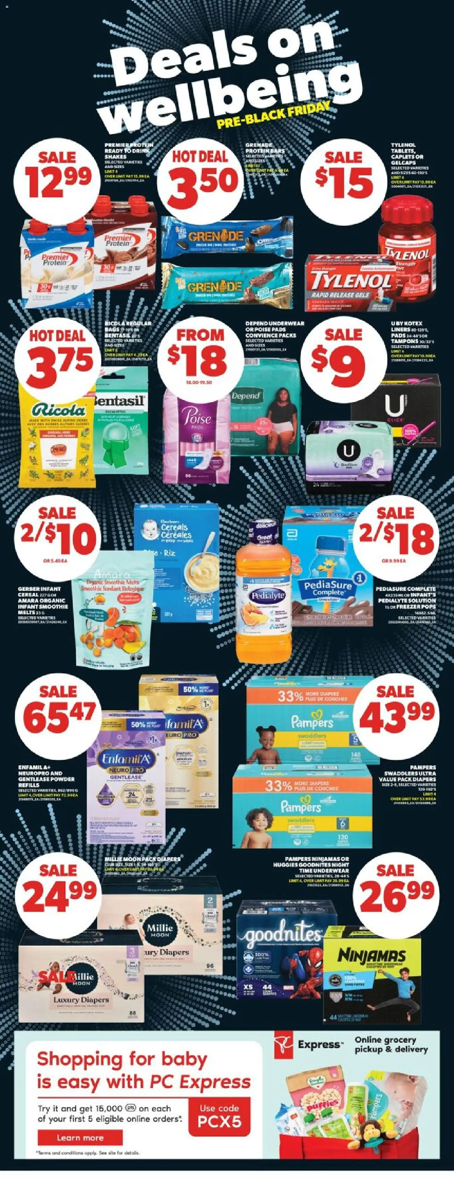 Real Canadian Superstore flyer valid from 13.11.2025 | Page: 28 | Products: Cereals, PC, Freezer, Powder