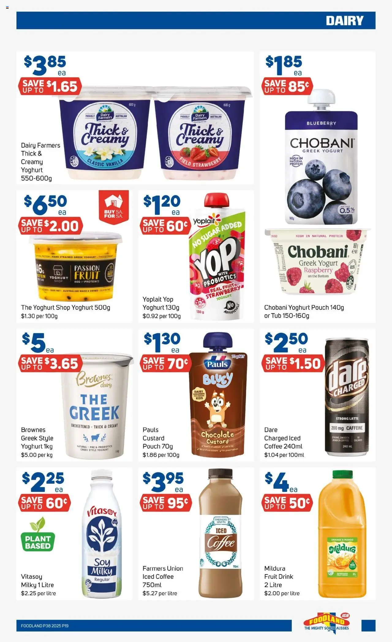 Foodland catalogue - valid from 17.09.2025 | Page: 19 | Products: Plant, Yoghurt, Chocolate, Cream