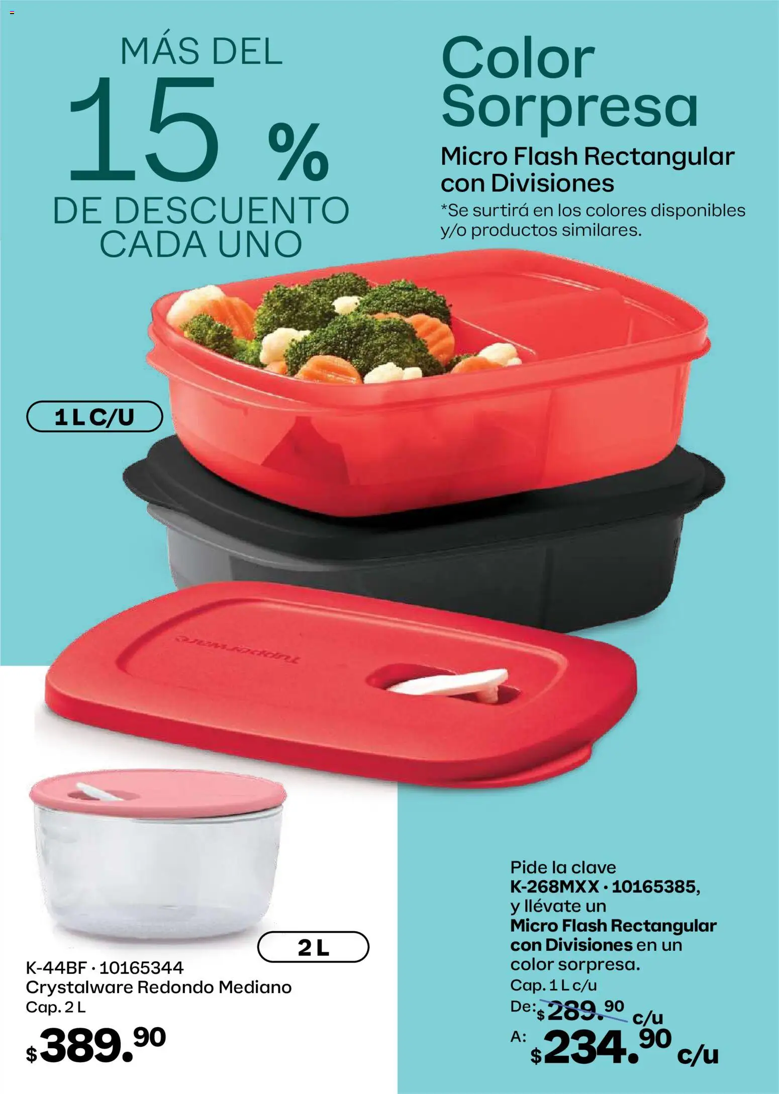 Nuevas ofertas de Tupperware válidas en toda la República Mexicana desde el 26.01.2026. ¡Encuentra las mejores ofertas en Tupperware catálogo! | Página: 83