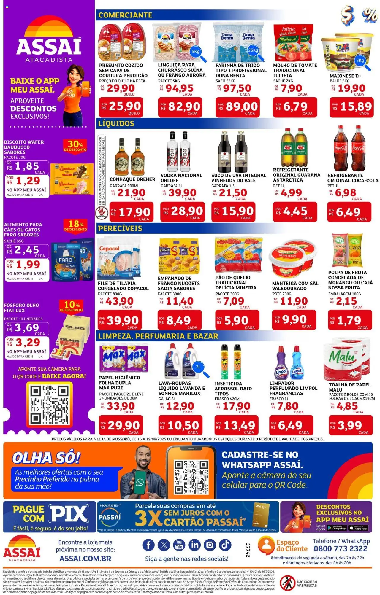 Assaí Atacadista Folheto - válido de 15.09.2025 | Página: 2 | Produtos: Pneus, Refrigerante, Sal, Inseticida