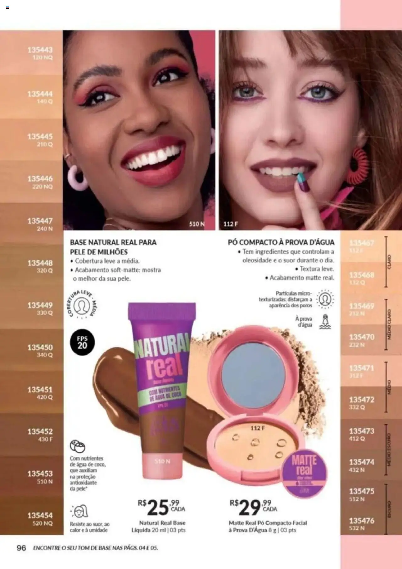Avon Folheto - válido de 26.09.2025 | Página: 96 | Produtos: Coco, Pó, Água de coco, Base