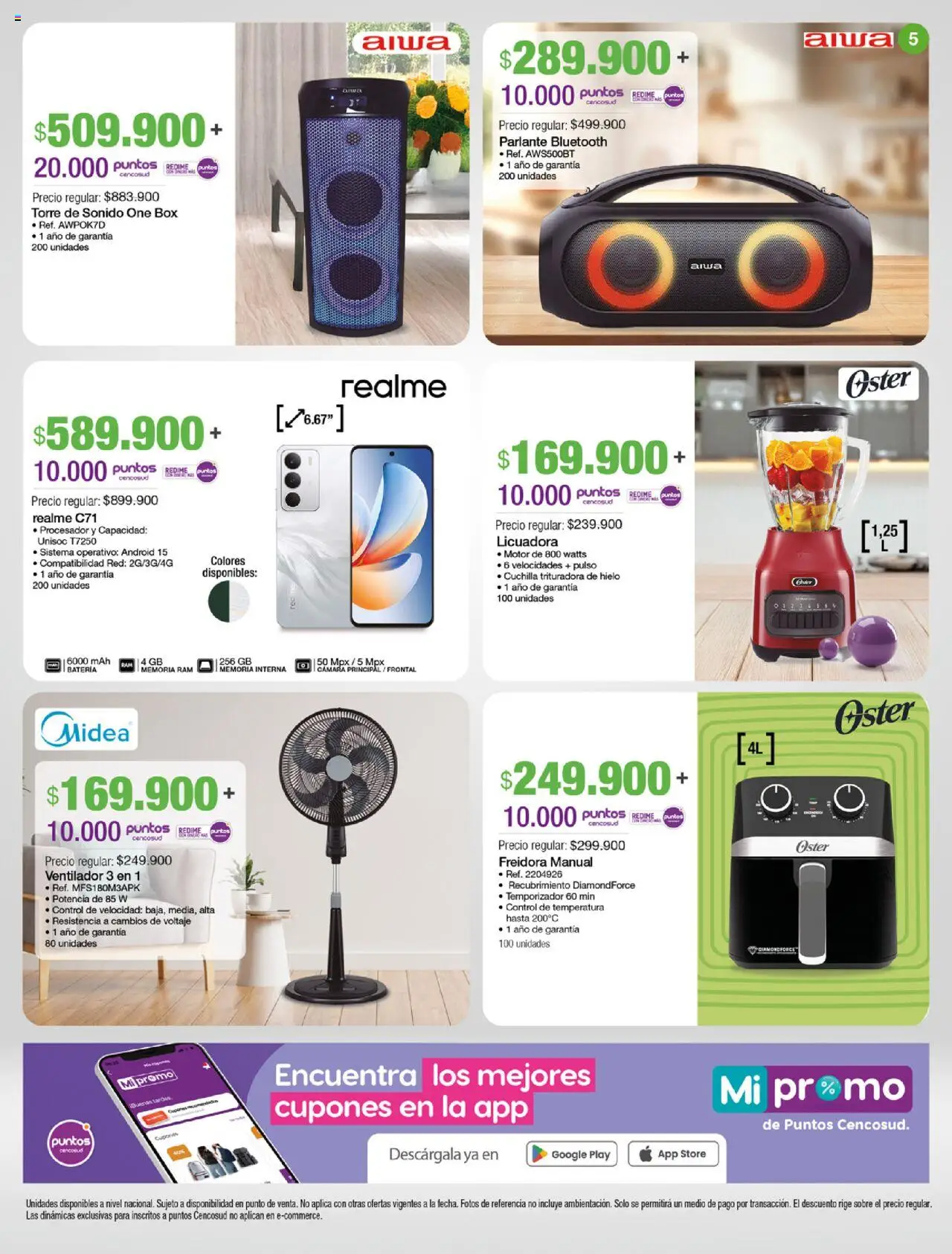 Jumbo revista - valida desde el 13.08.2025 | Página: 5 | Productos: Ventilador, Sobre, Licuadora, Parlante