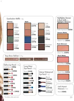 Preview of Nutrimetics Catalogue Beauty Collections - valid from 01.04.2026 | Page: 23 | Products: Bronzer, Blush, Mascara, Pencil