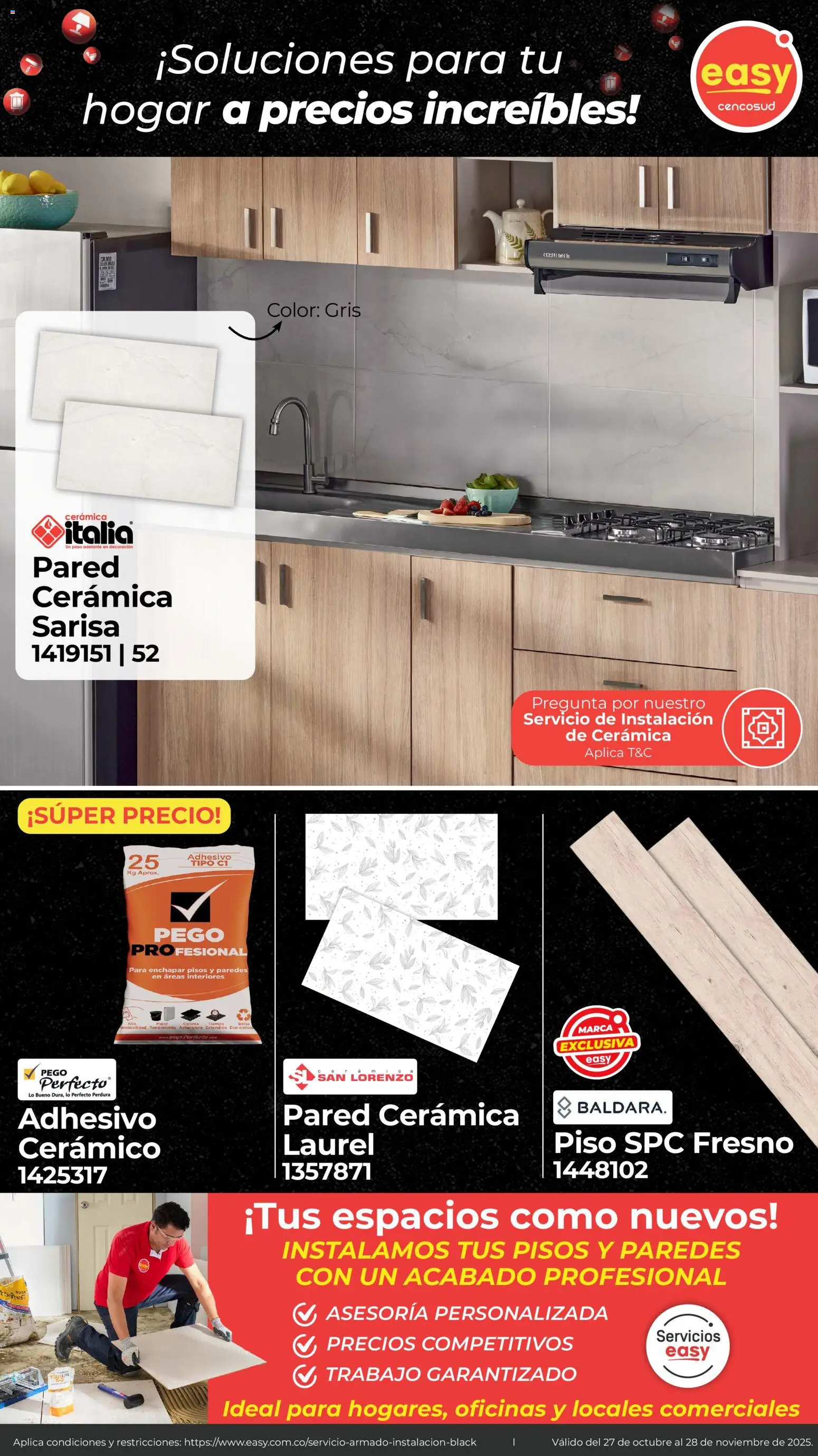 Easy revista - valida desde el 27.10.2025 | Página: 12 | Productos: Cerámica