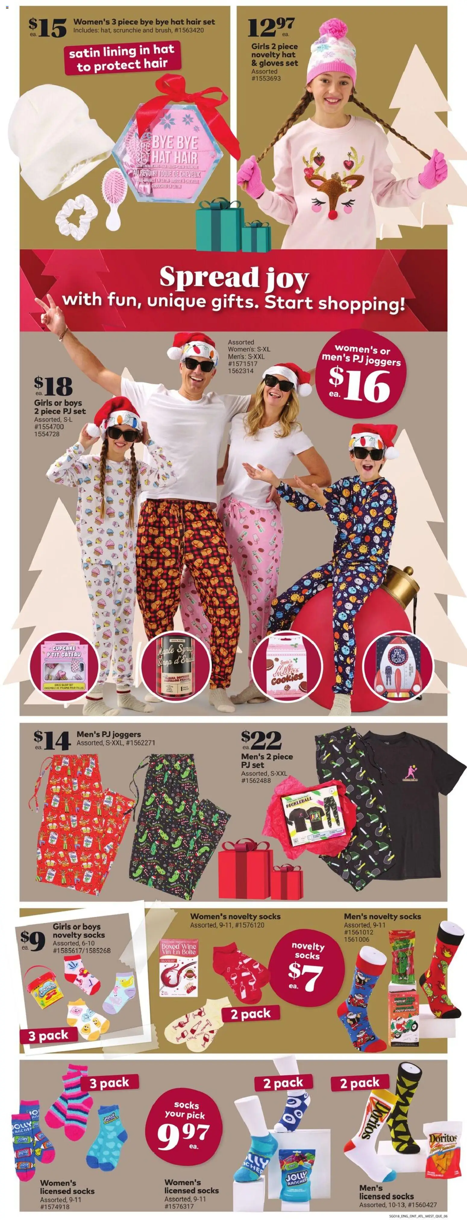 Giant Tiger flyer valid from 03.12.2025 | Page: 8 | Products: Hat, Cookies, Gloves, Wine