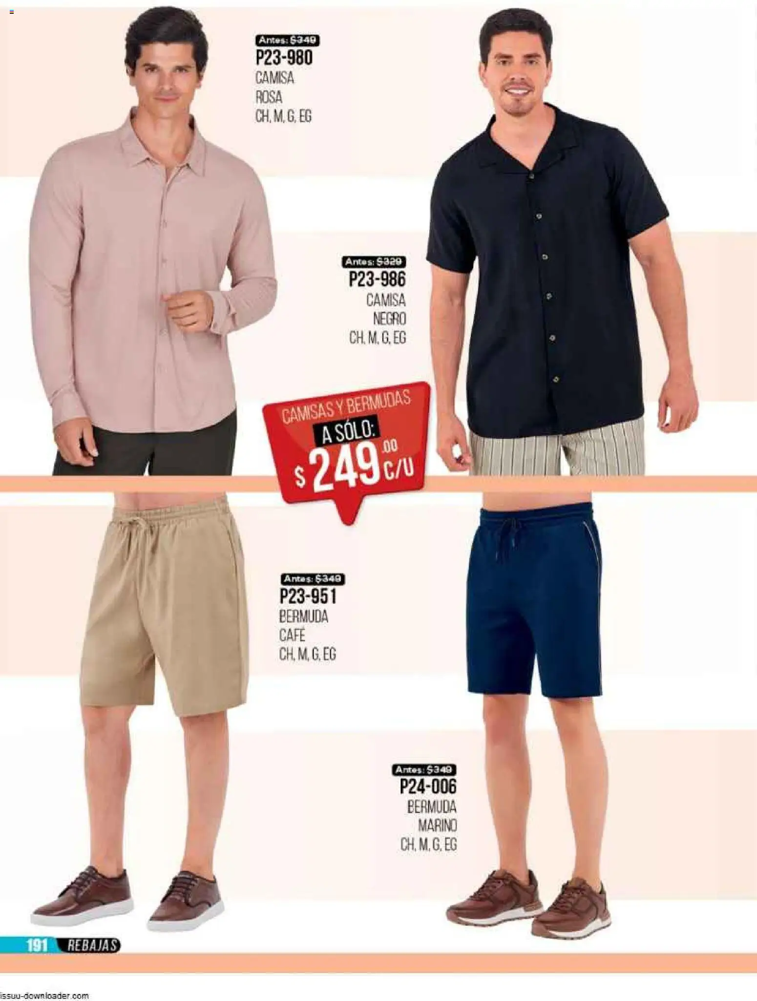 Nuevas ofertas de Cklass válidas en toda la República Mexicana desde el 31.10.2025. ¡Encuentra las mejores ofertas en Cklass catálogo Super Rebajas Ropa! | Página: 194 | Productos: Camisa, Bermudas, Café, Bermuda