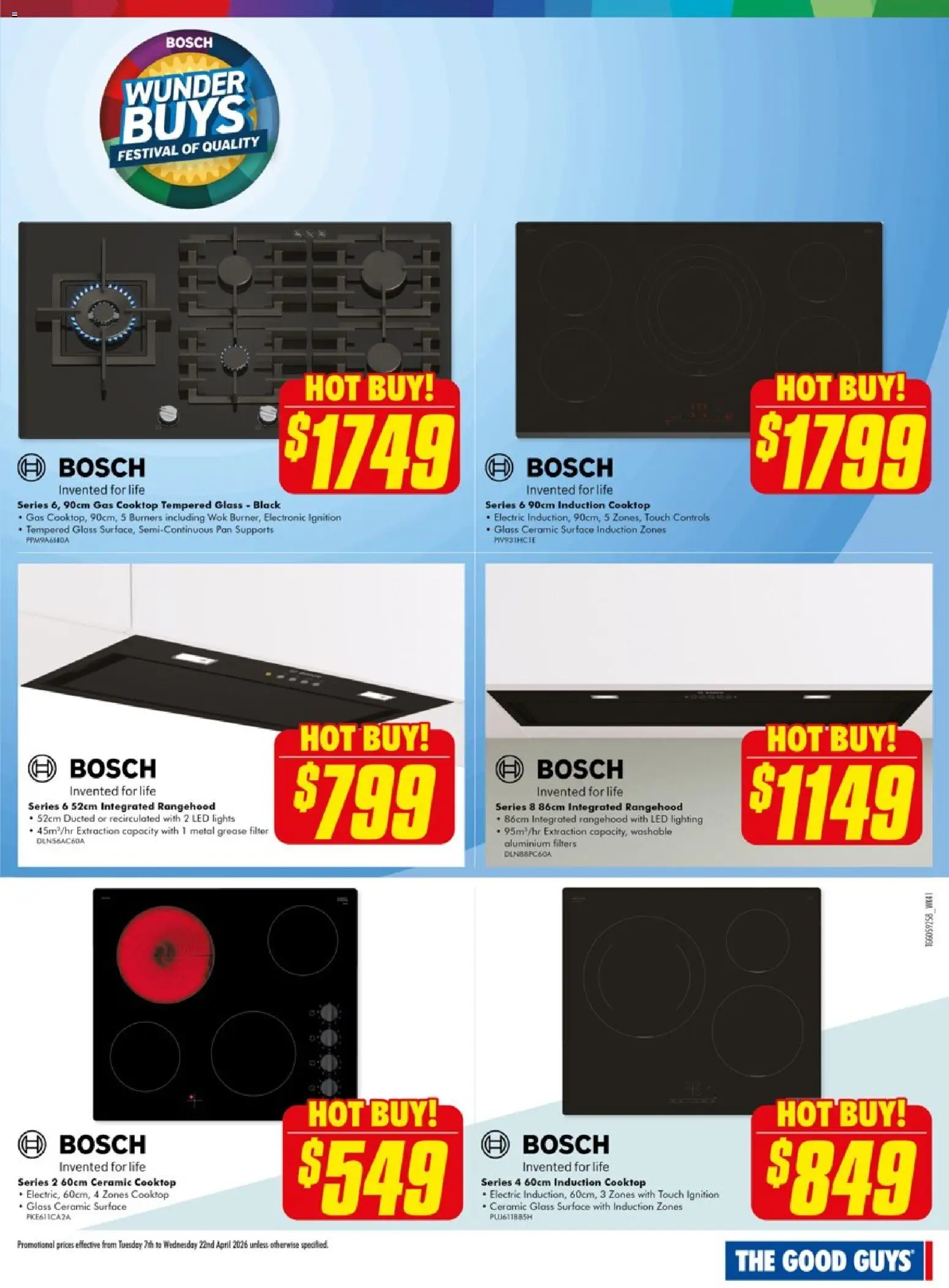 The Good Guys catalogue - valid from 06.04.2026 | Page: 7 | Products: Cooktop