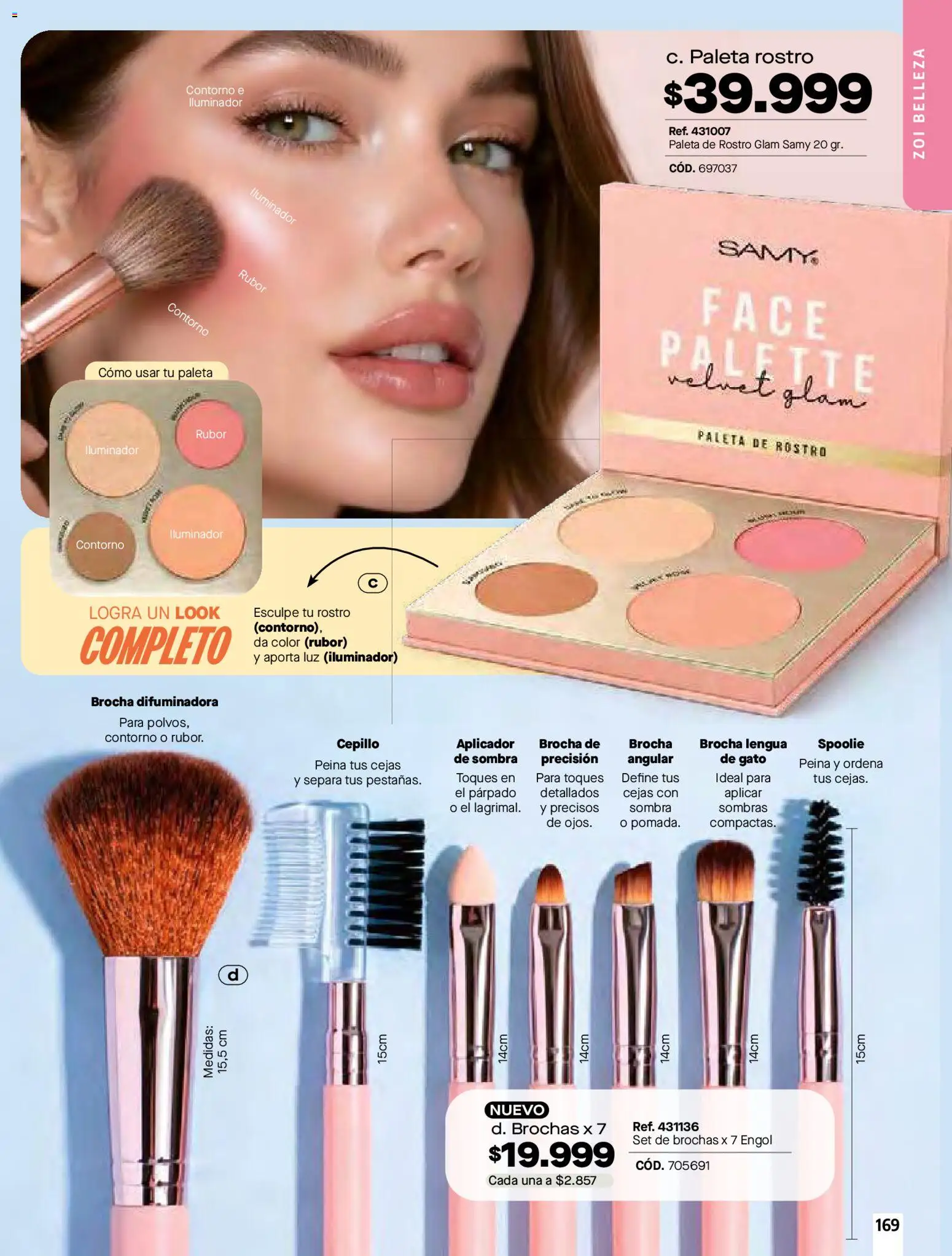 Pacifika revista - valida desde el 01.04.2026 | Página: 169 | Productos: Iluminador, Brocha, Cepillo, Sombra