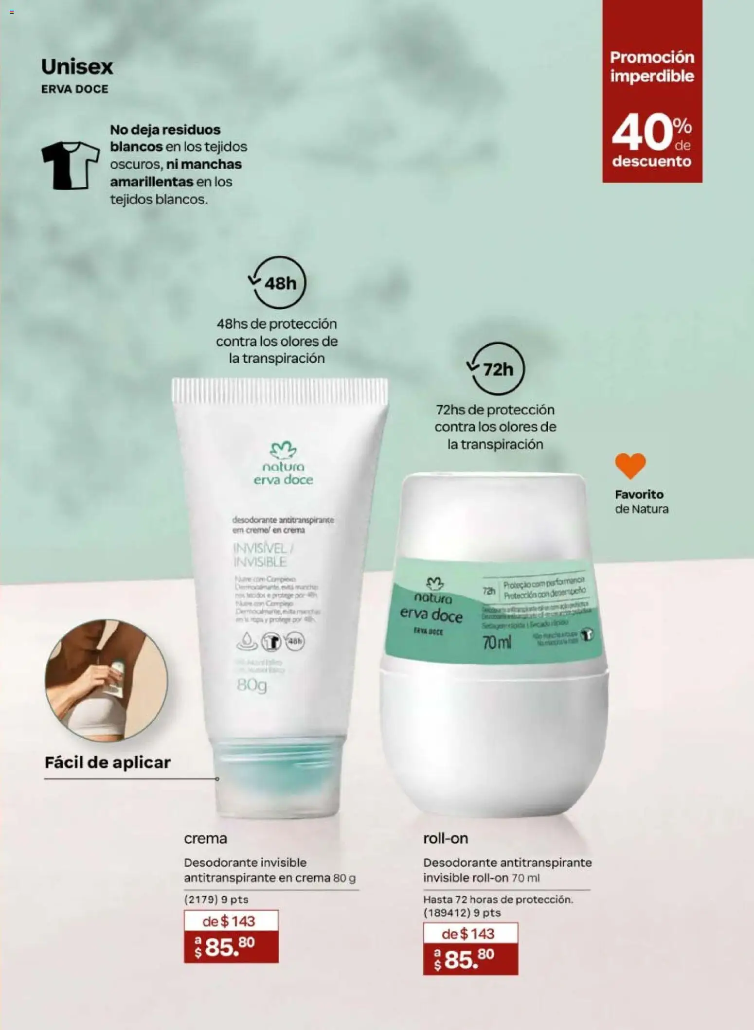 Nuevas ofertas de Natura válidas en toda la República Mexicana desde el 24.04.2026. ¡Encuentra las mejores ofertas en Natura campaña 7 2026! | Página: 147 | Productos: Desodorante, Antitranspirante, Crema