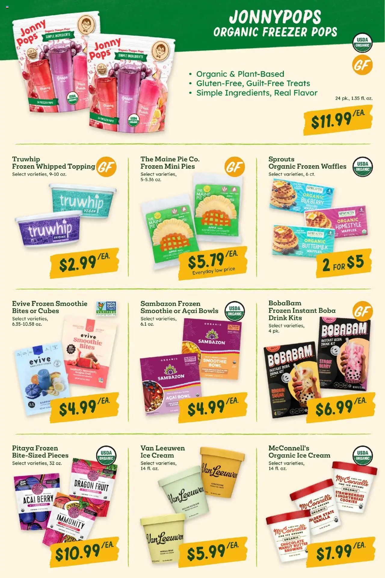 Sprouts Monthly Ad - valid from 25.06.2025 | Page: 19 | Products: Strawberries, Cream, Freezer, 2人掛けソファ