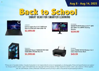 Preview of Canada Computers - Weekly flyer from shop Canada Computers valid from 08.08.2025