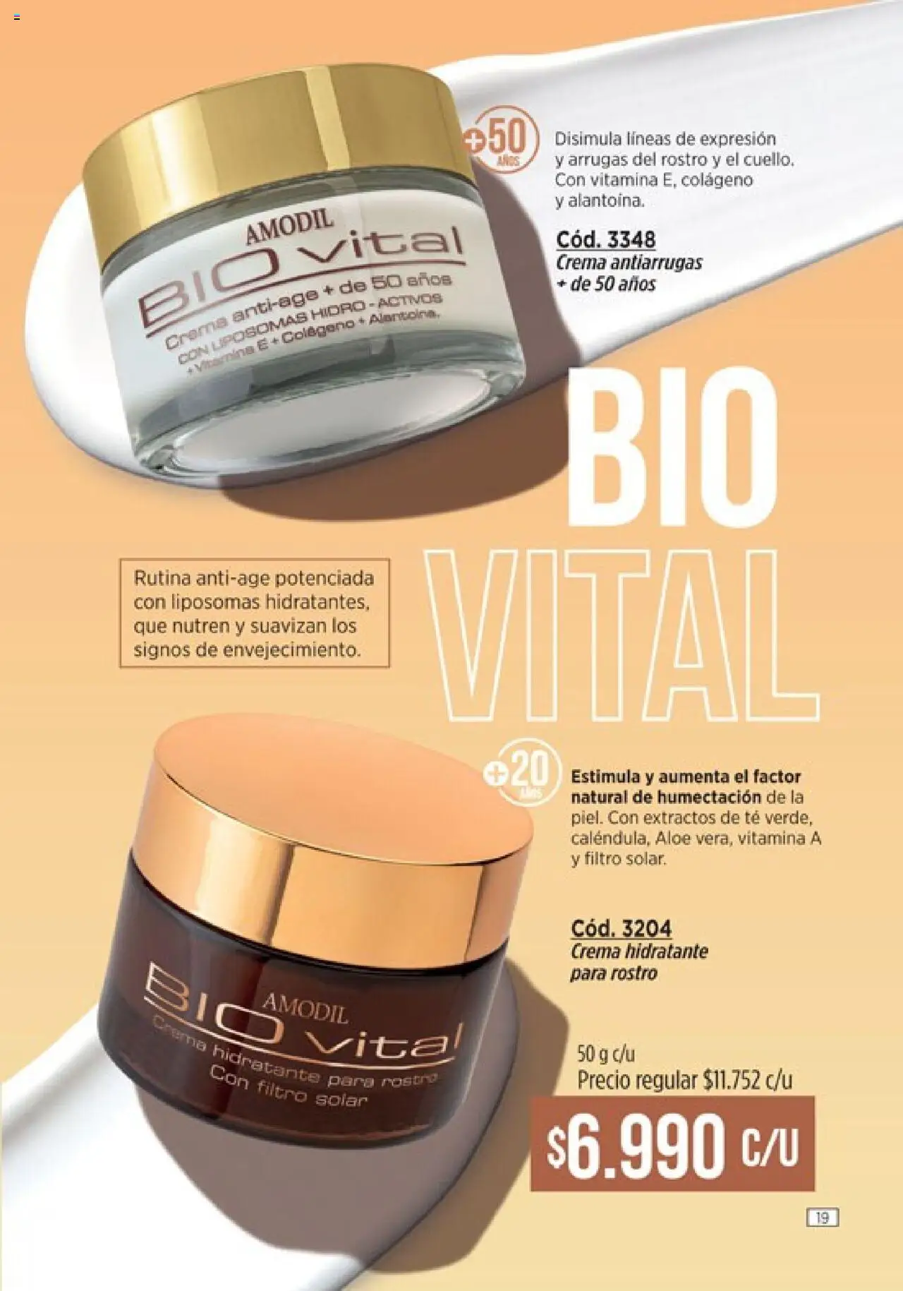 Catálogo Amodil Campaña 16 │ válido desde el 01.10.2025 | Página: 19 | Productos: Té, Crema