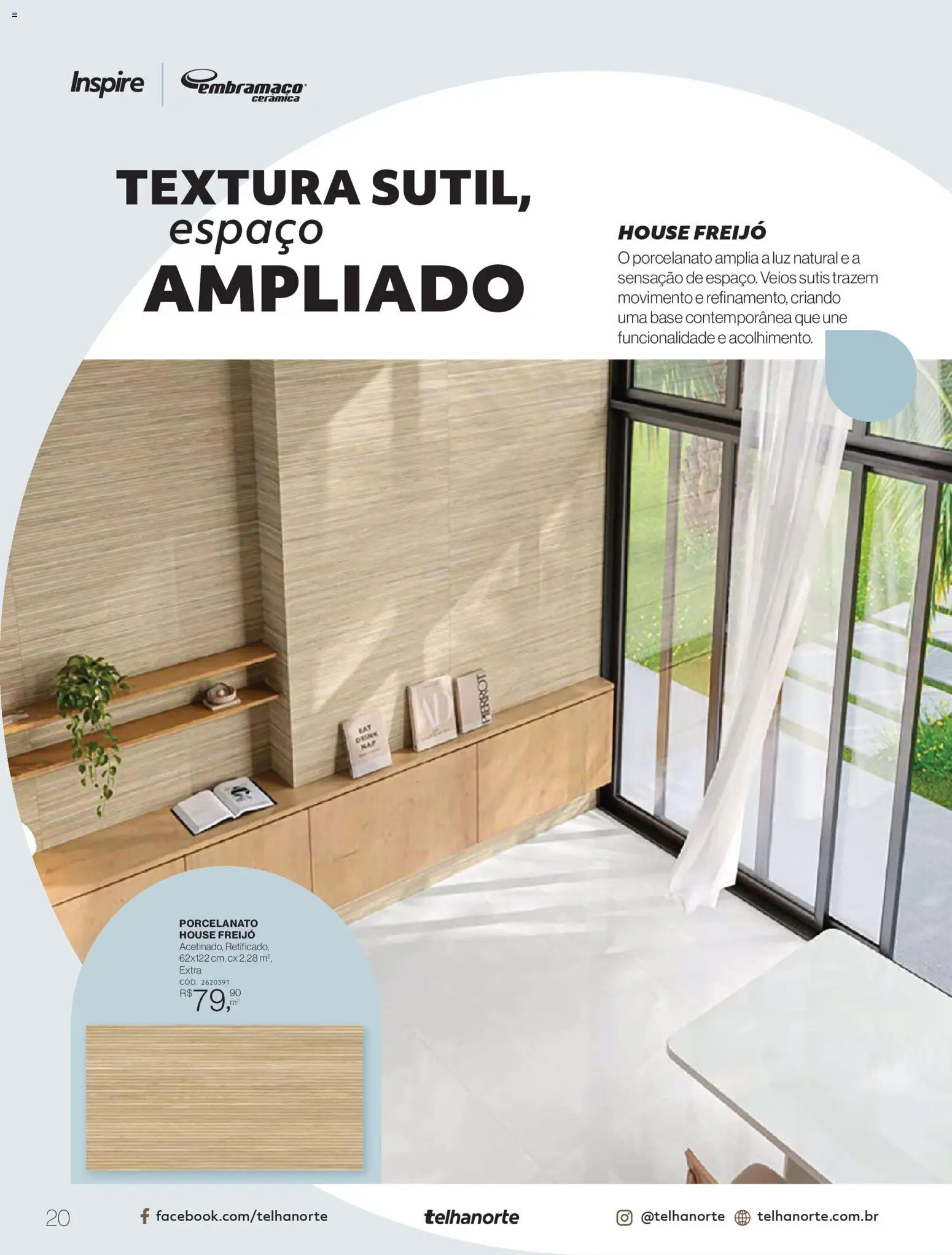Telhanorte Folheto - válido de 09.03.2026 | Página: 20 | Produtos: Porcelanato, Base