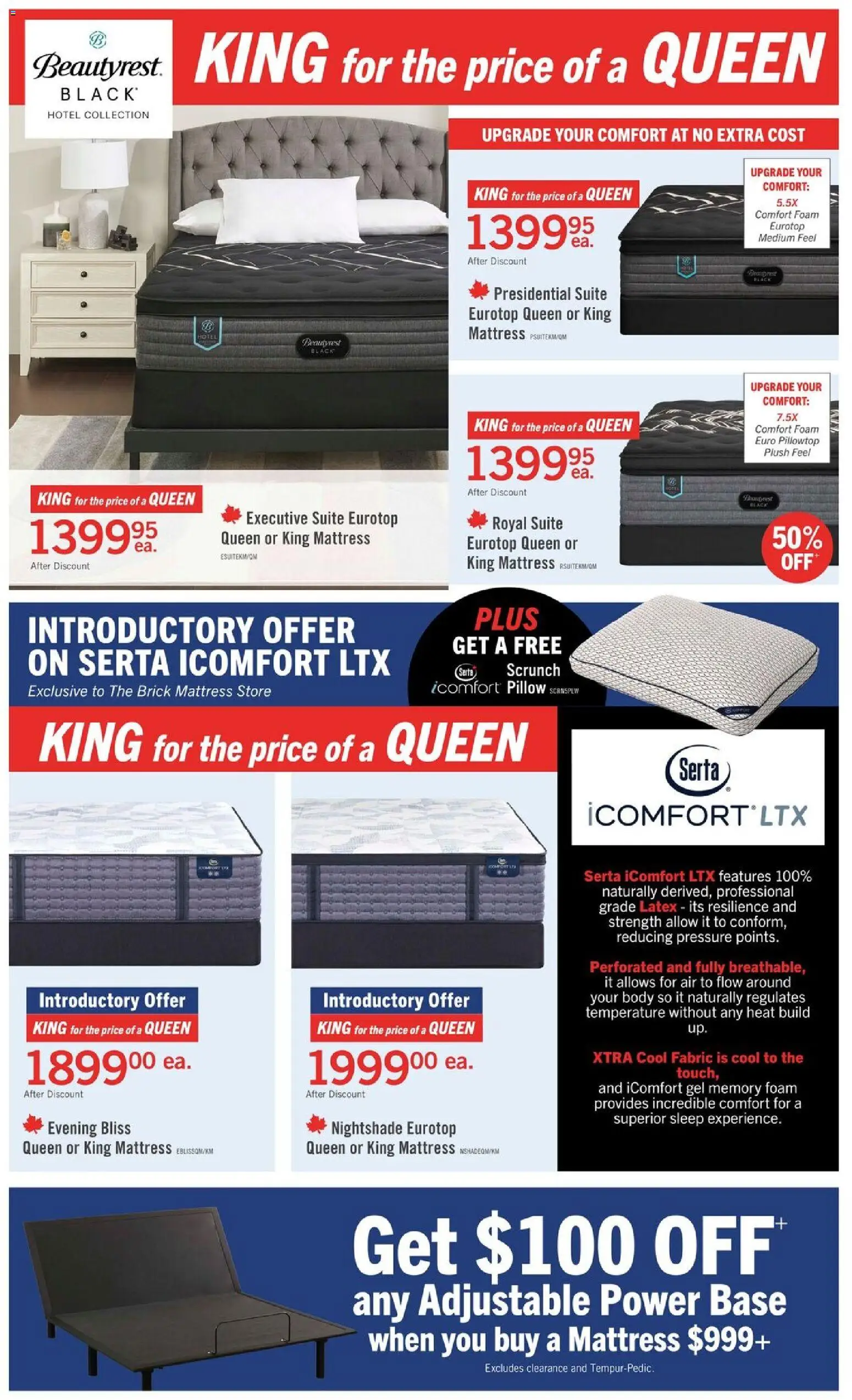 The Brick flyer valid from 28.11.2025 | Page: 3 | Products: Mattress, Pillow