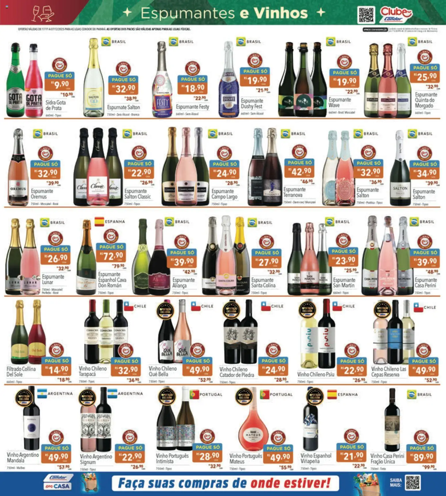 Supermercados Condor Folheto - válido de 17.11.2025 | Página: 5 | Produtos: Espumante, Aliança, Faca, Vinho