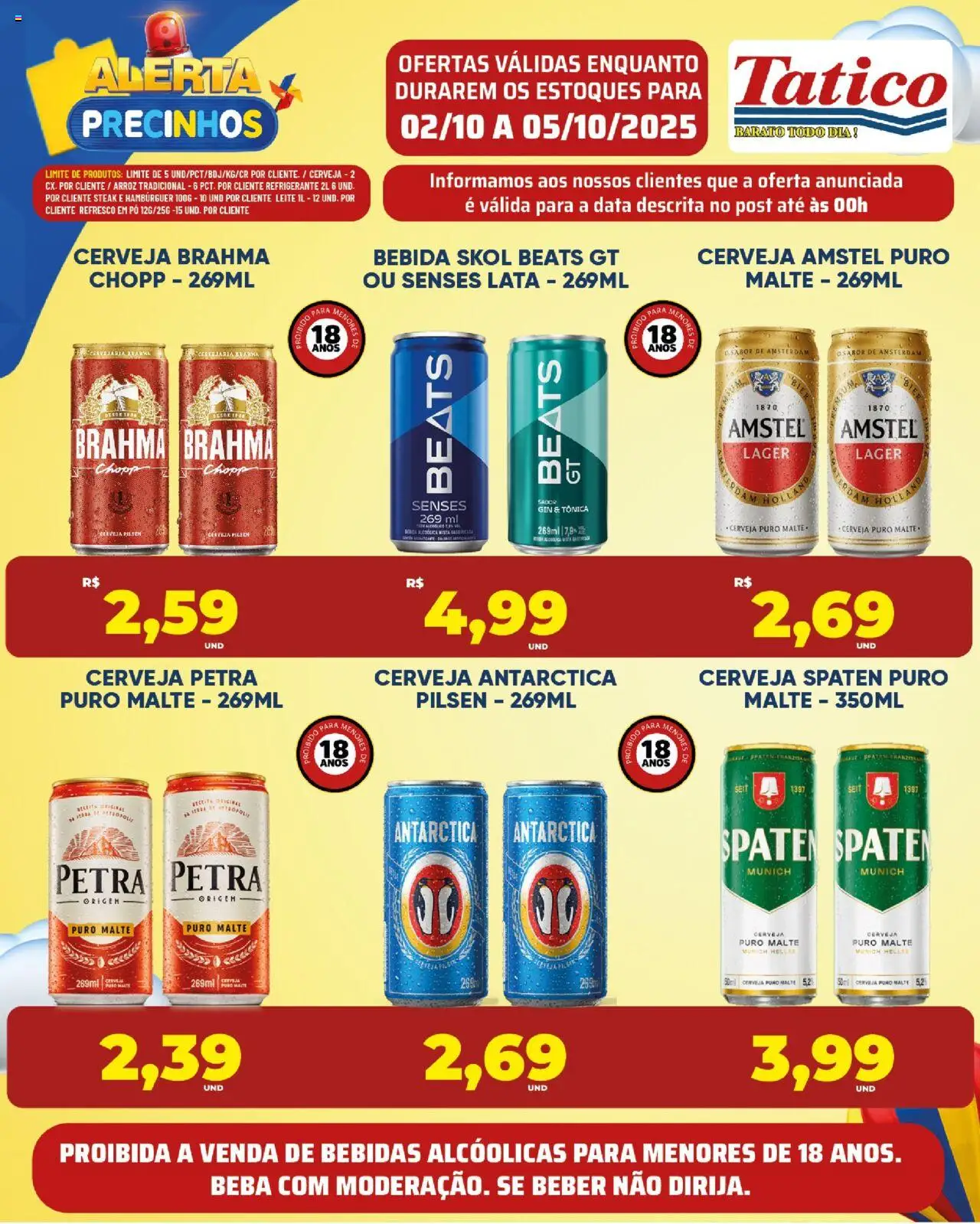 Tatico Folheto - válido de 02.10.2025 | Página: 6 | Produtos: Refresco, Gin, Hambúrguer, Refrigerante