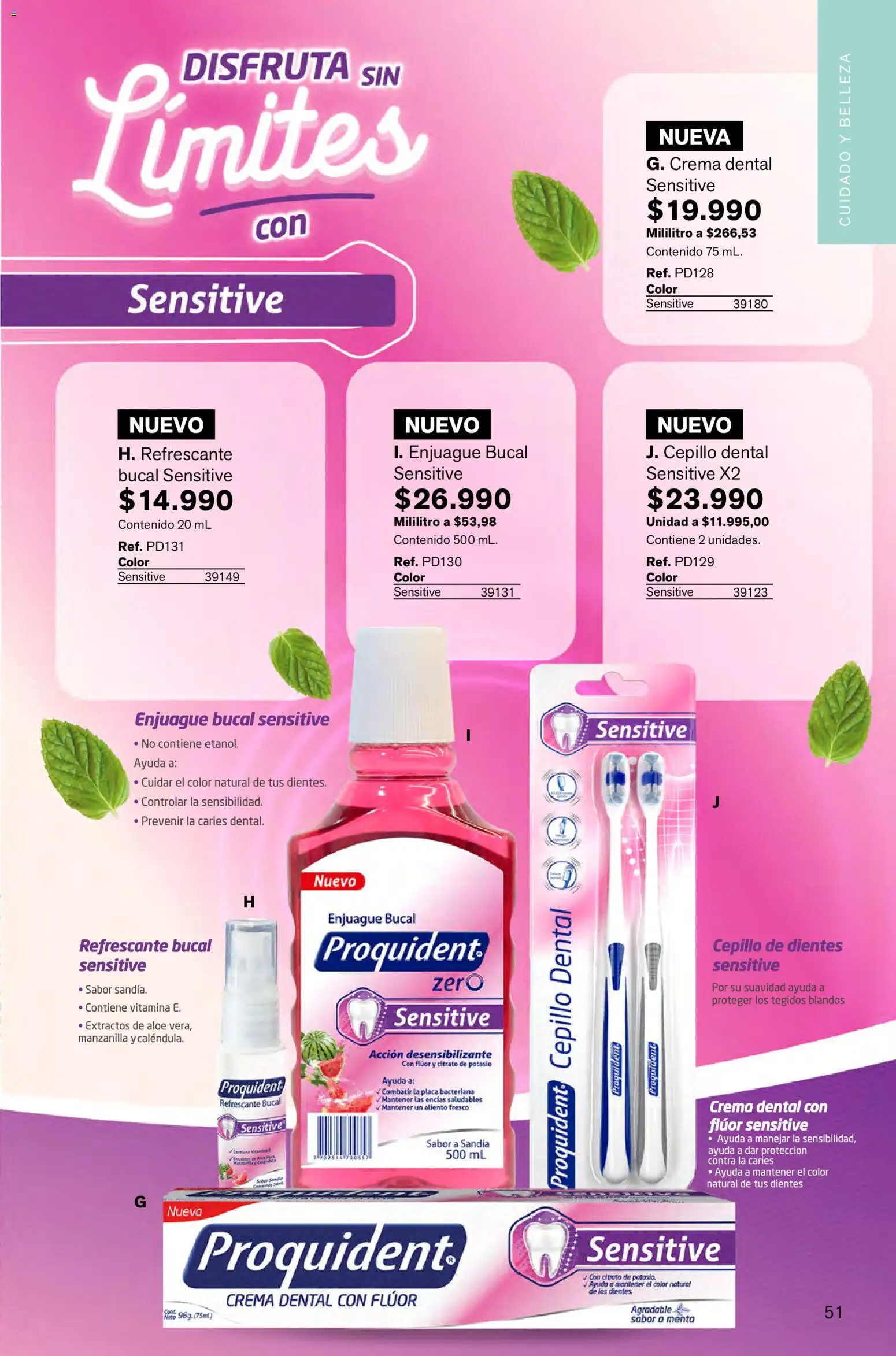 Leonisa revista - valida desde el 05.02.2026 | Página: 51 | Productos: Crema, Cepillo de dientes, Enjuague bucal, Crema dental