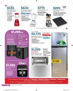 Nuevas ofertas de Chedraui válidas en toda la República Mexicana desde el 17.09.2025. ¡Encuentra las mejores ofertas en Chedraui - Folleto! | Página: 10 | Productos: Refrigerador, Horno, Freidora de aire, Freidora