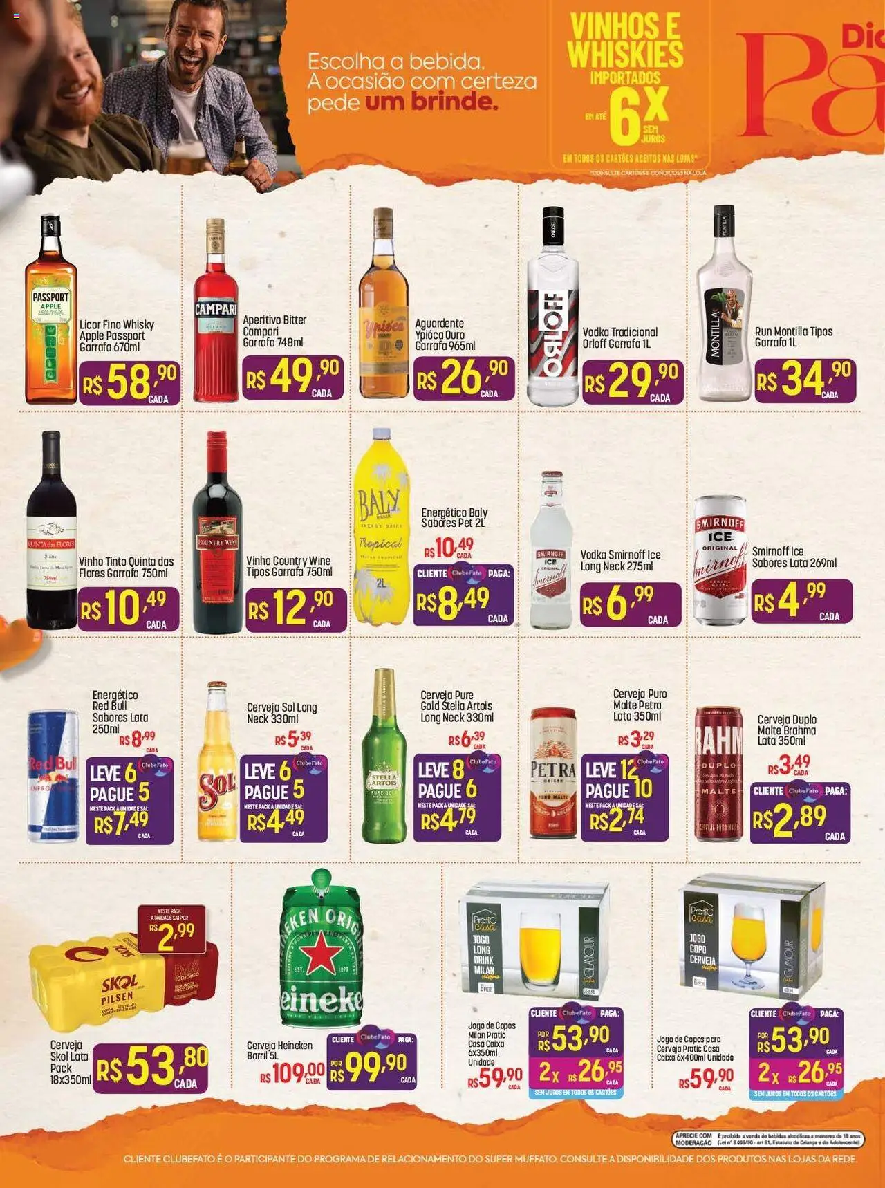 Super Muffato Folheto - válido de 01.08.2025 | Página: 2 | Produtos: Licor, Caixa, Cerveja Heineken, Campari