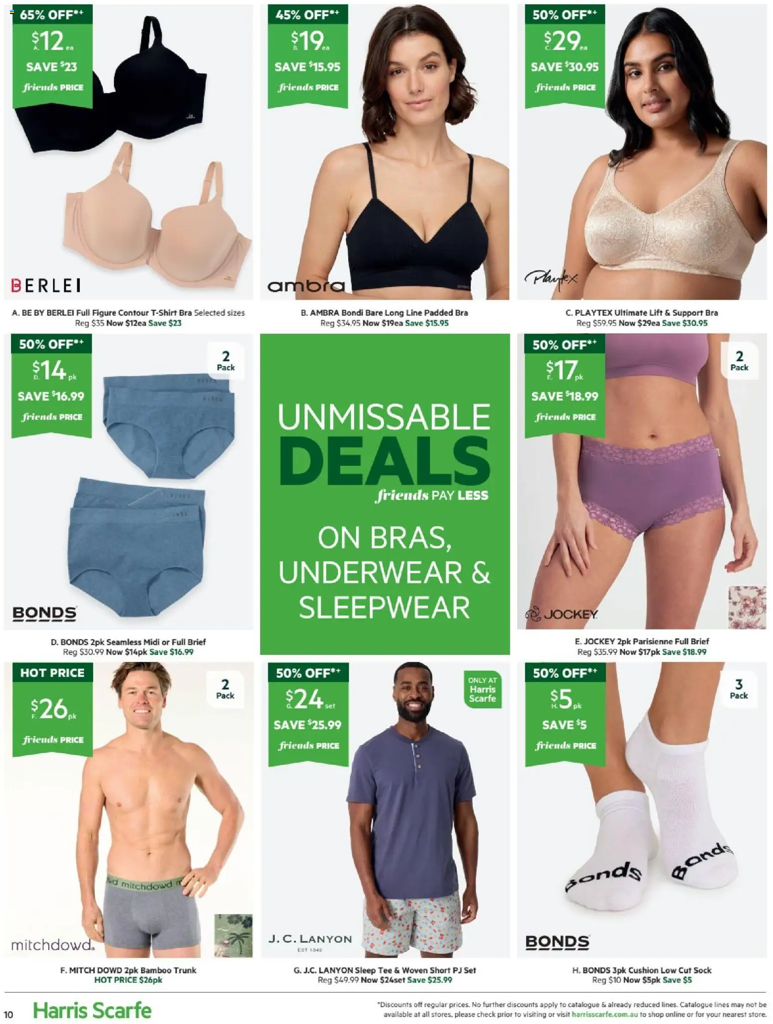 Harris Scarfe catalogue - valid from 27.10.2025 | Page: 10 | Products: Cushion, Sleepwear, Underwear, Bra