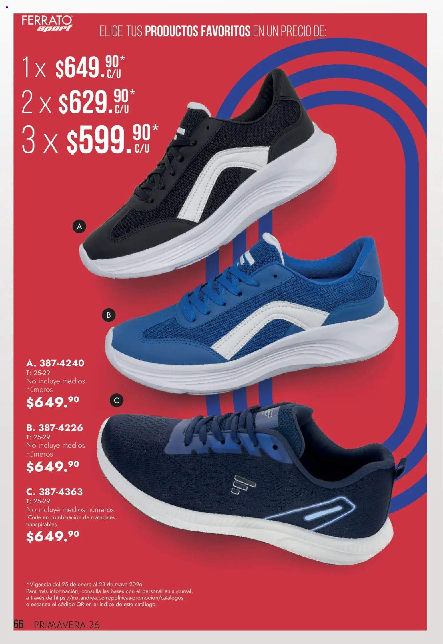 Nuevas ofertas de Andrea válidas en toda la República Mexicana desde el 22.03.2026. ¡Encuentra las mejores ofertas en Andrea catálogo Lo más top! | Página: 66