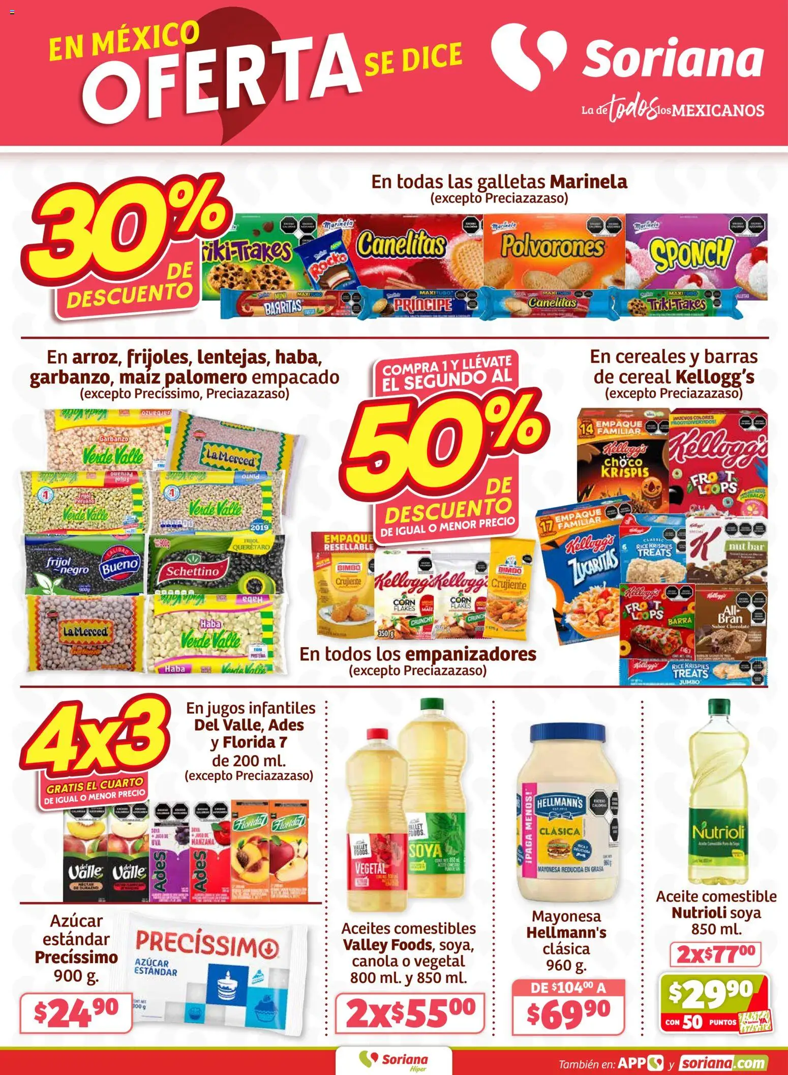 Nuevas ofertas de Soriana válidas en toda la República Mexicana desde el 05.03.2026. ¡Encuentra las mejores ofertas en Soriana Fin de Semana Híper: Ver, Tab, Chis, Camp, Yuc y Q. Roo! | Página: 3 | Productos: Sal, Leche, Margarina, Cocina