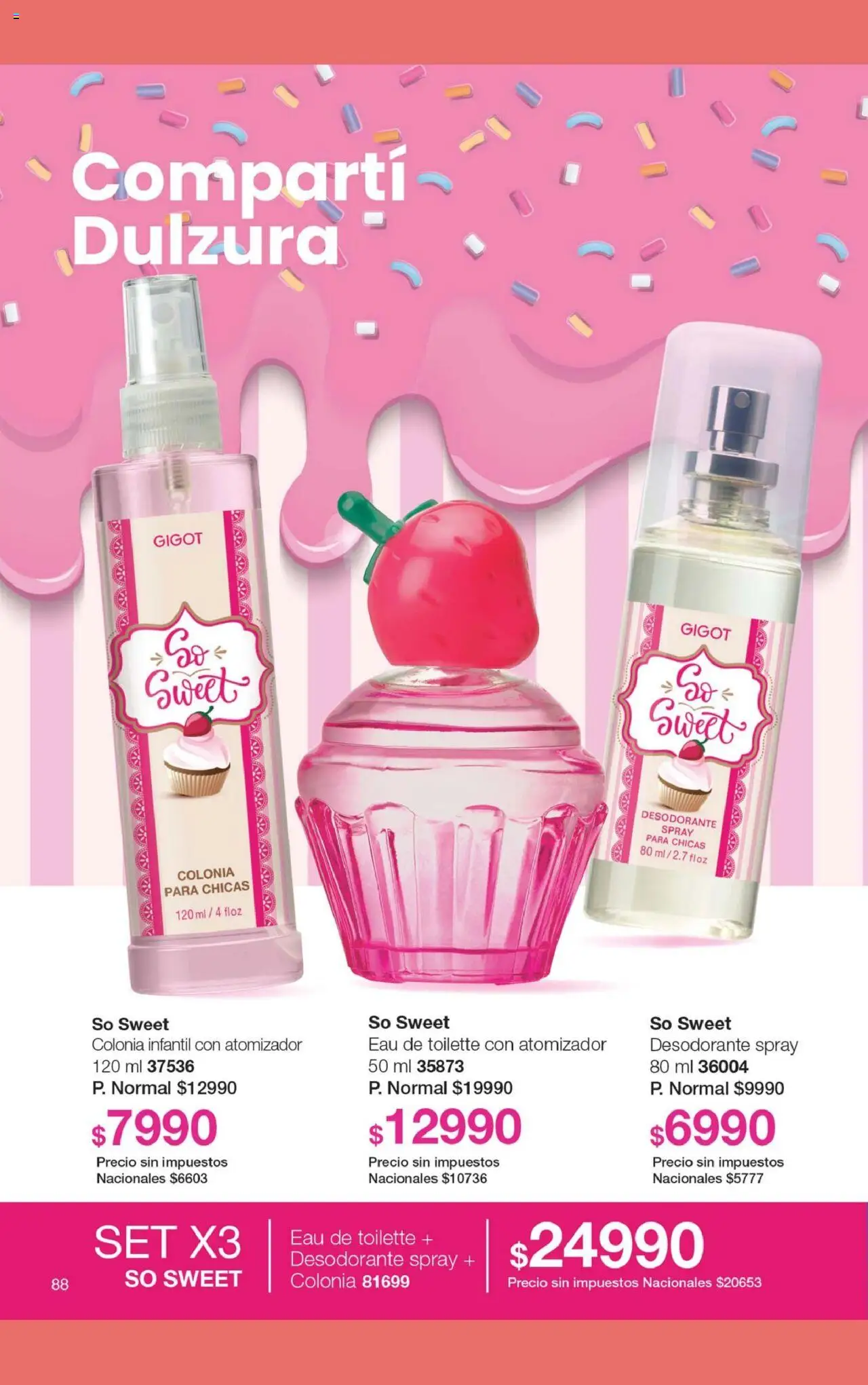 Gigot catálogo │ válido desde el 12.08.2025 | Página: 86 | Productos: Eau de toilette, Desodorante