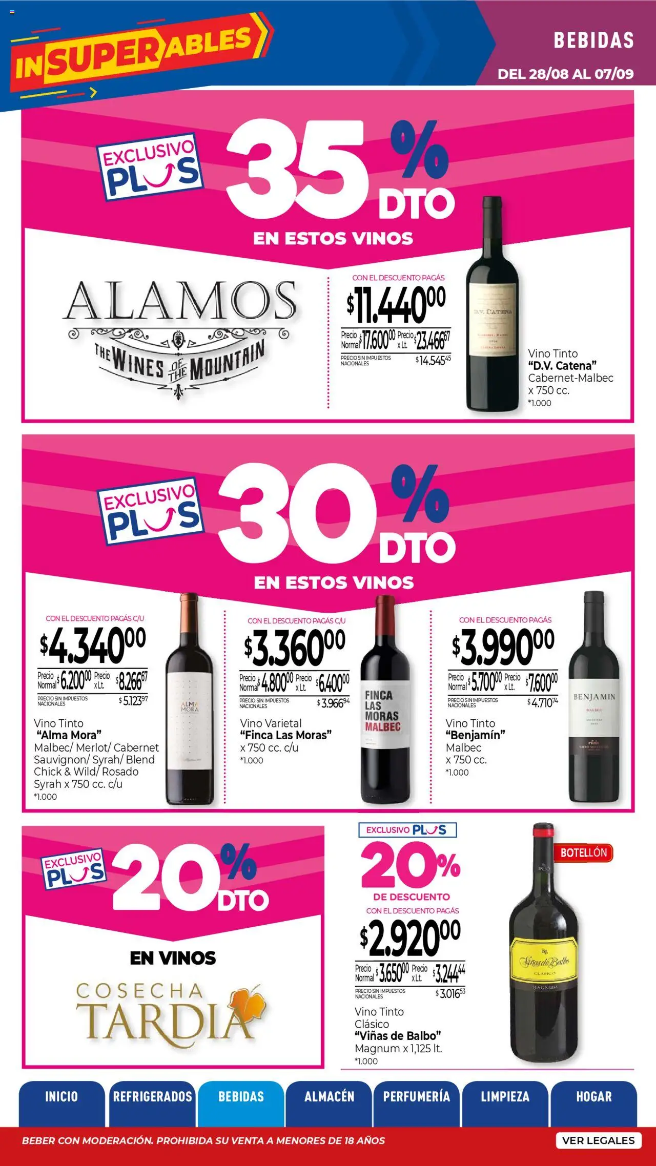 La Anonima Insuperables │ válido desde el 28.08.2025 | Página: 12 | Productos: Vino