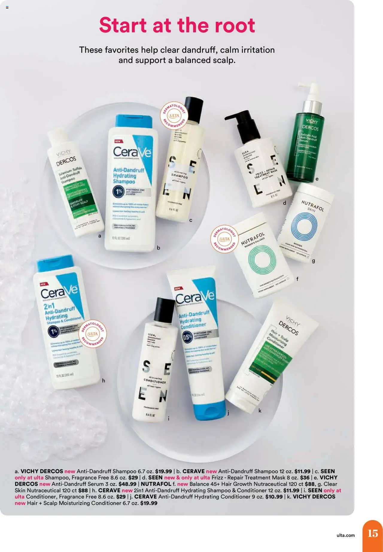 Ulta Beauty Weekly Ad - valid from 03.08.2025 | Page: 15 | Products: Selenium, Shampoo, Mask, Sham