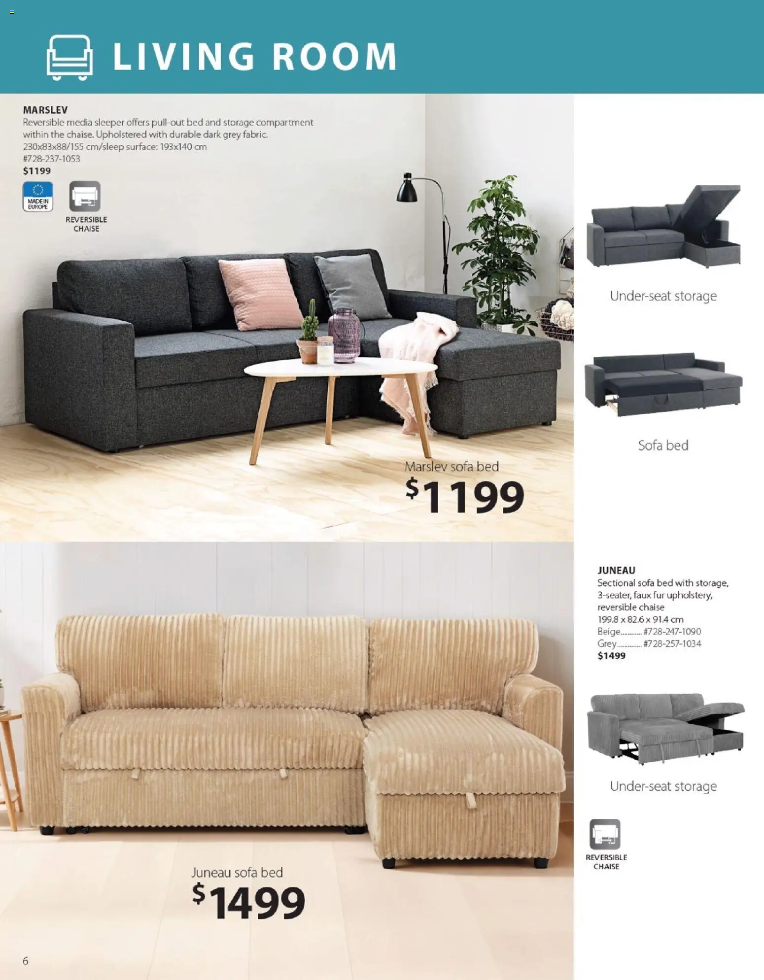 JYSK flyer valid from 01.01.2026 | Page: 6 | Products: Bed, Sofa