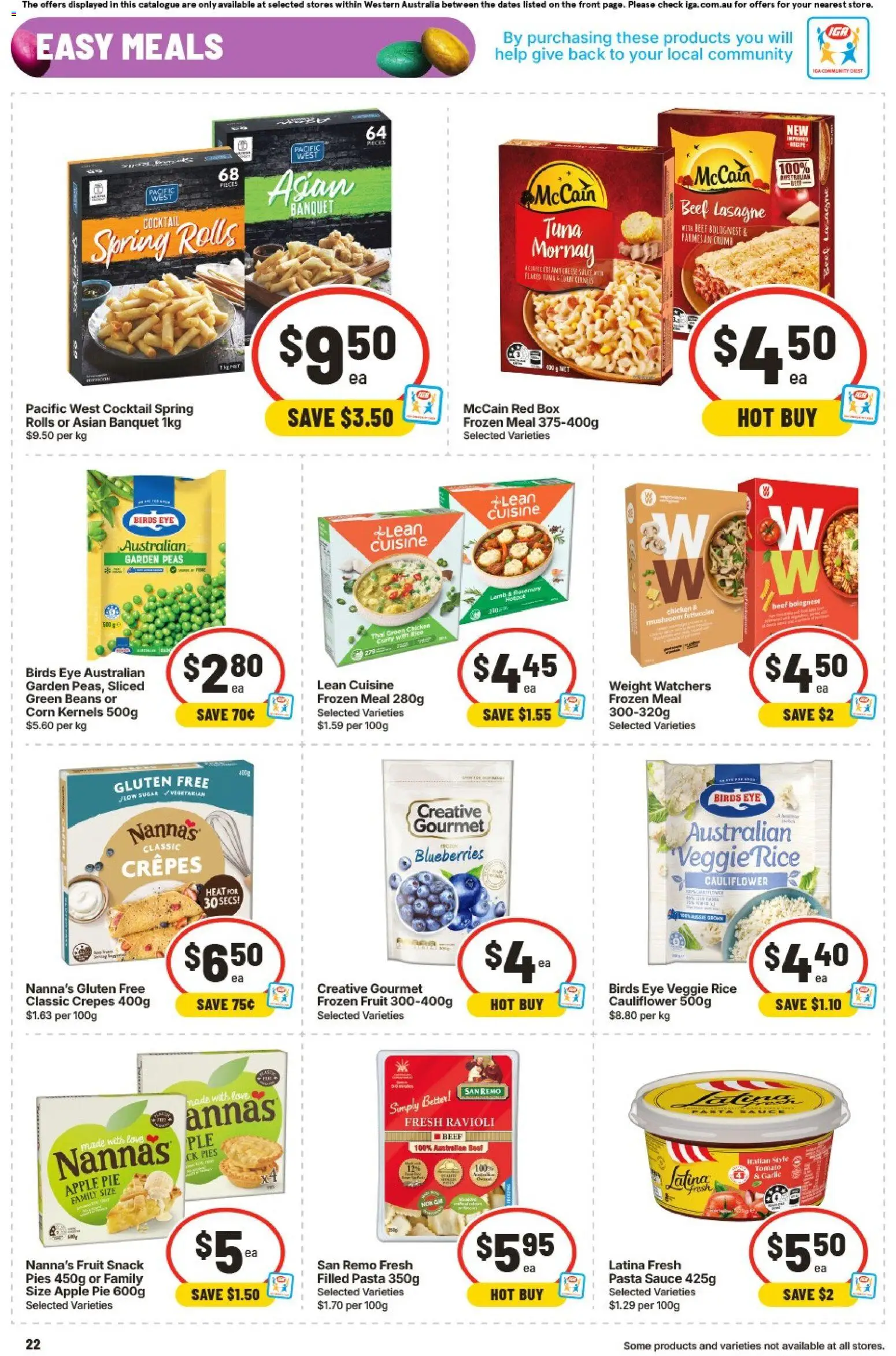 IGA catalogue - valid from 01.04.2026 | Page: 22 | Products: Box, Chicken, Sugar, Garlic